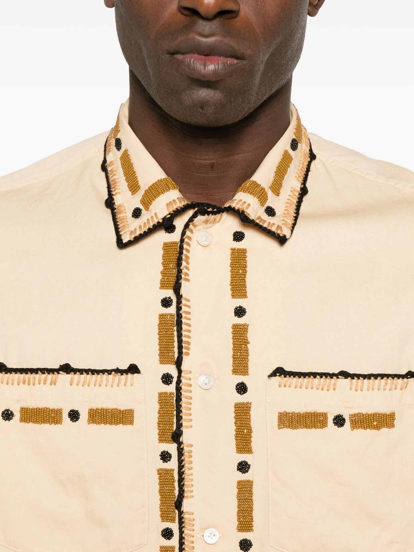 beaded embroidered shirt