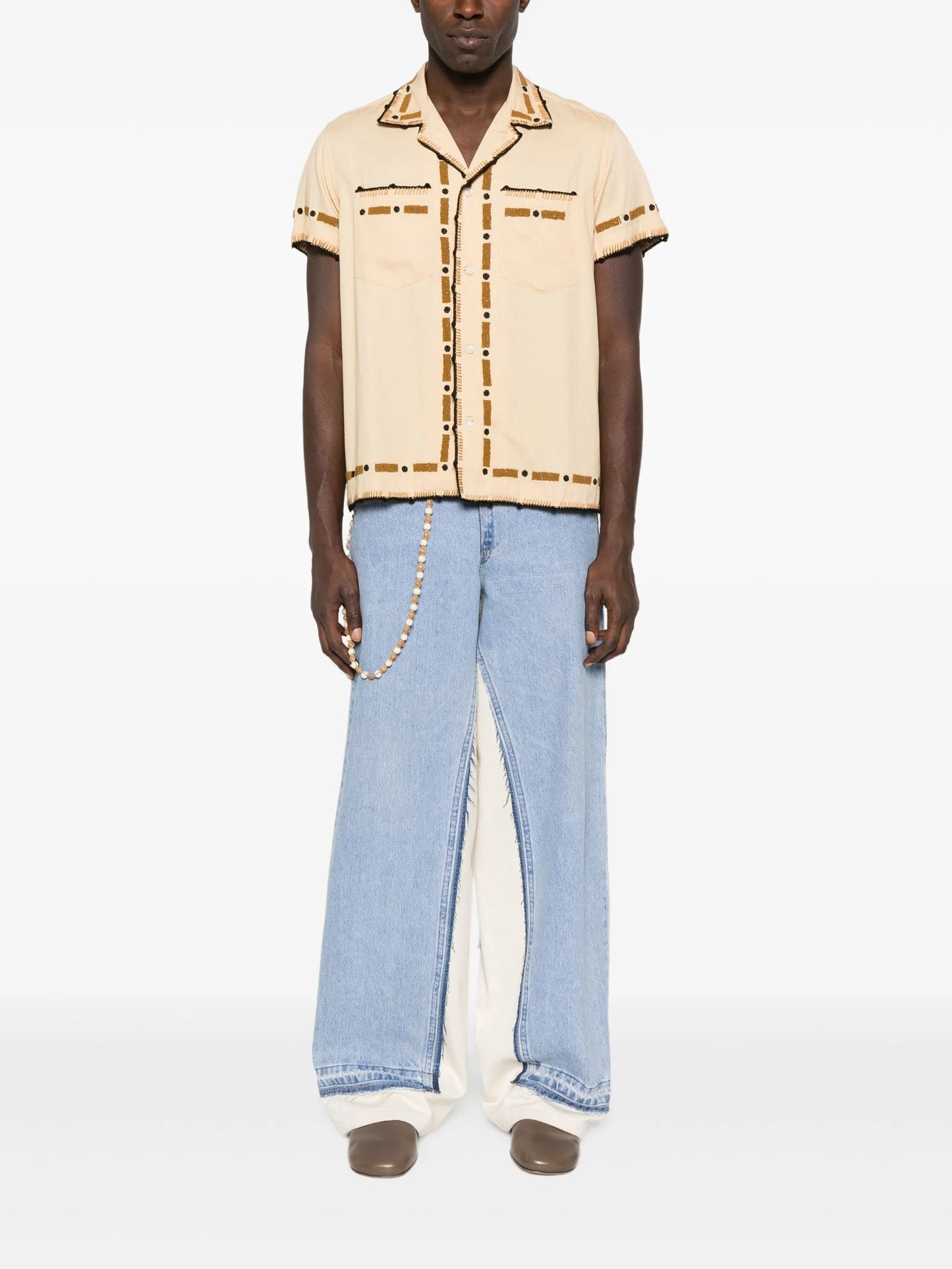 beaded embroidered shirt