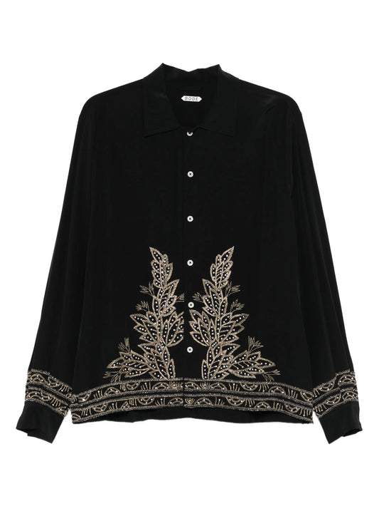 beaded-embellishment shirt
