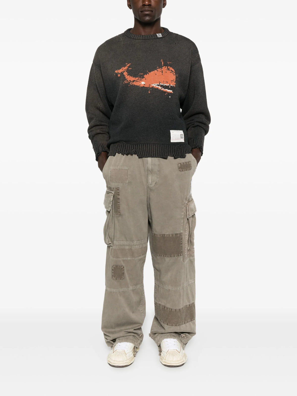 whale intarsia-knit sweater