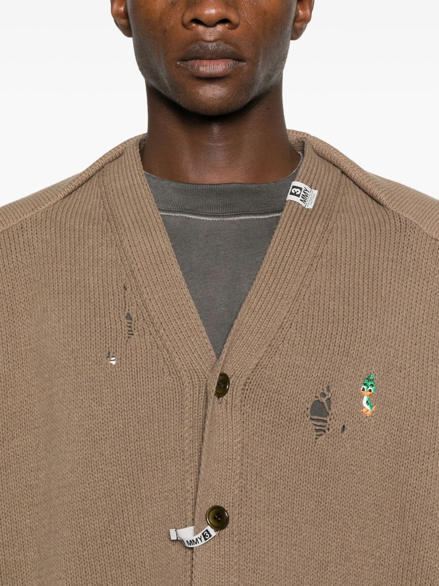 shawl layered cardigan