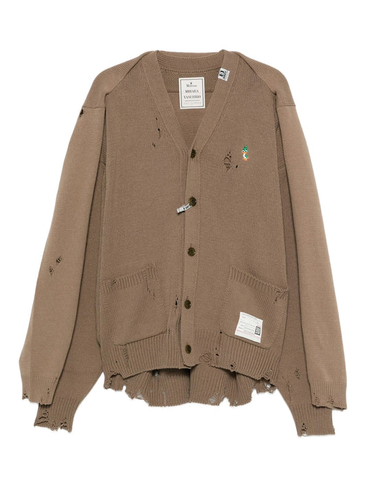 shawl layered cardigan