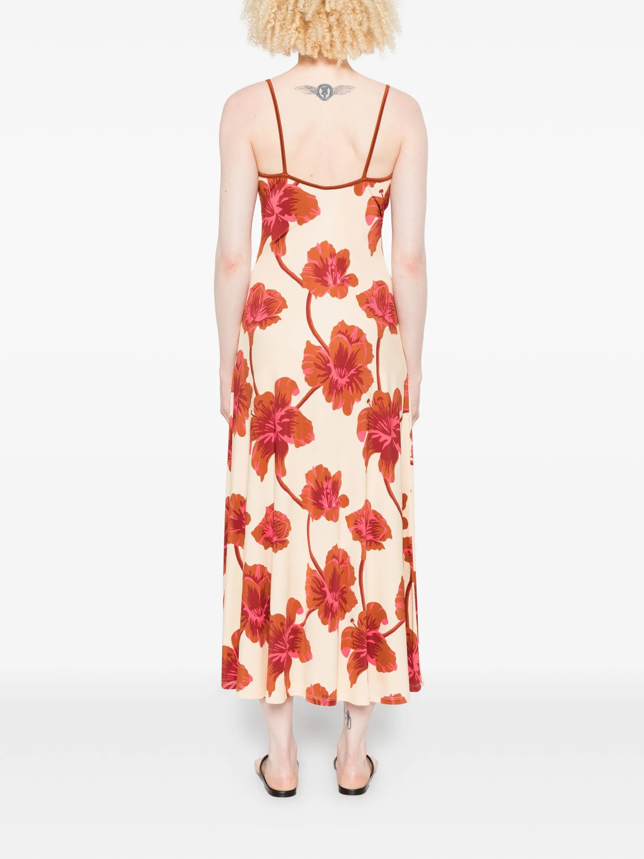 Sendero de Astromelias midi dress