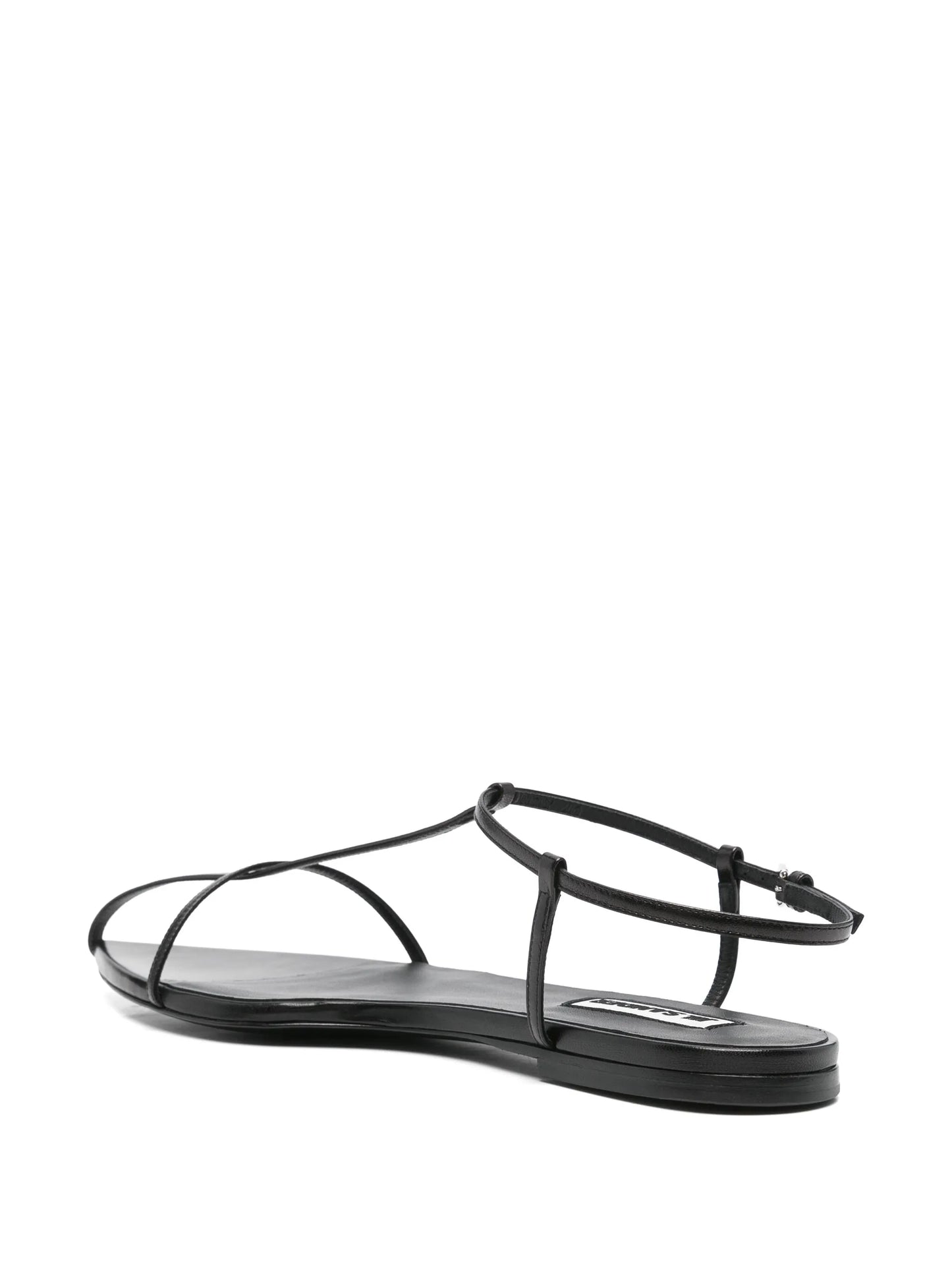 leather flat sandals
