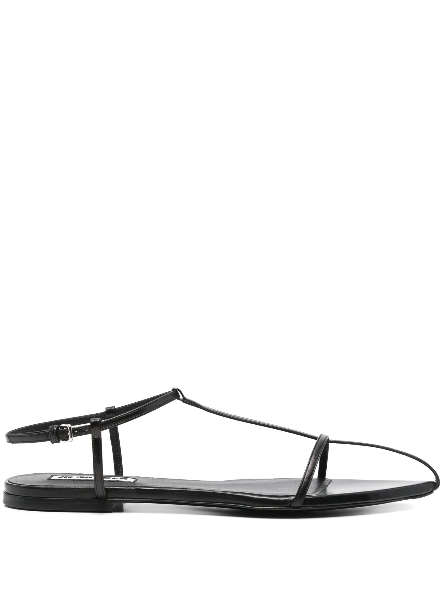 leather flat sandals