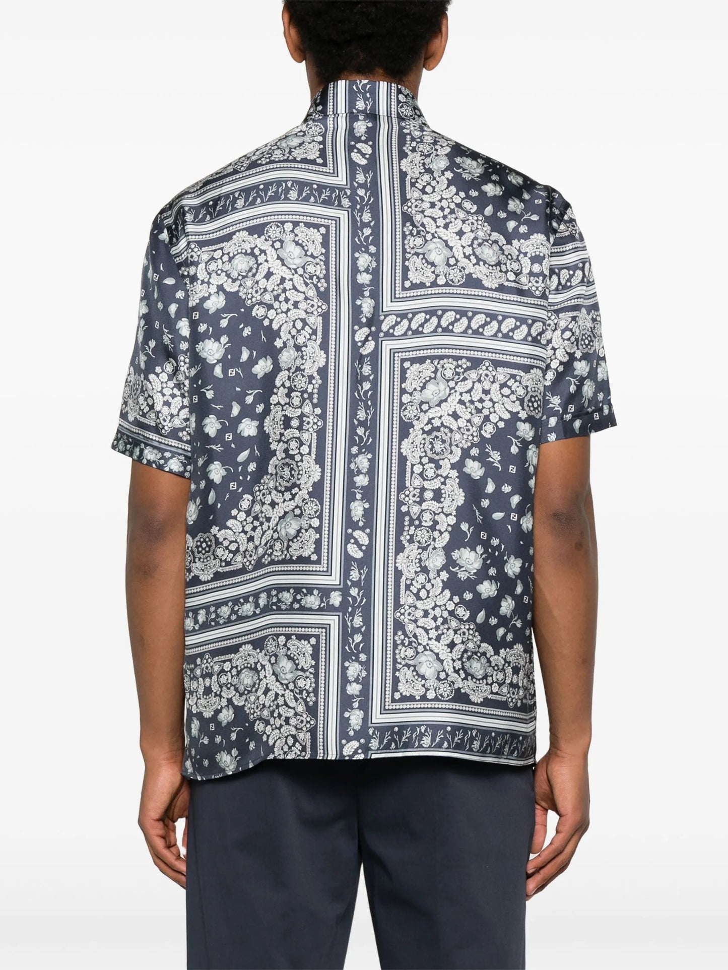 bandana-print shirt