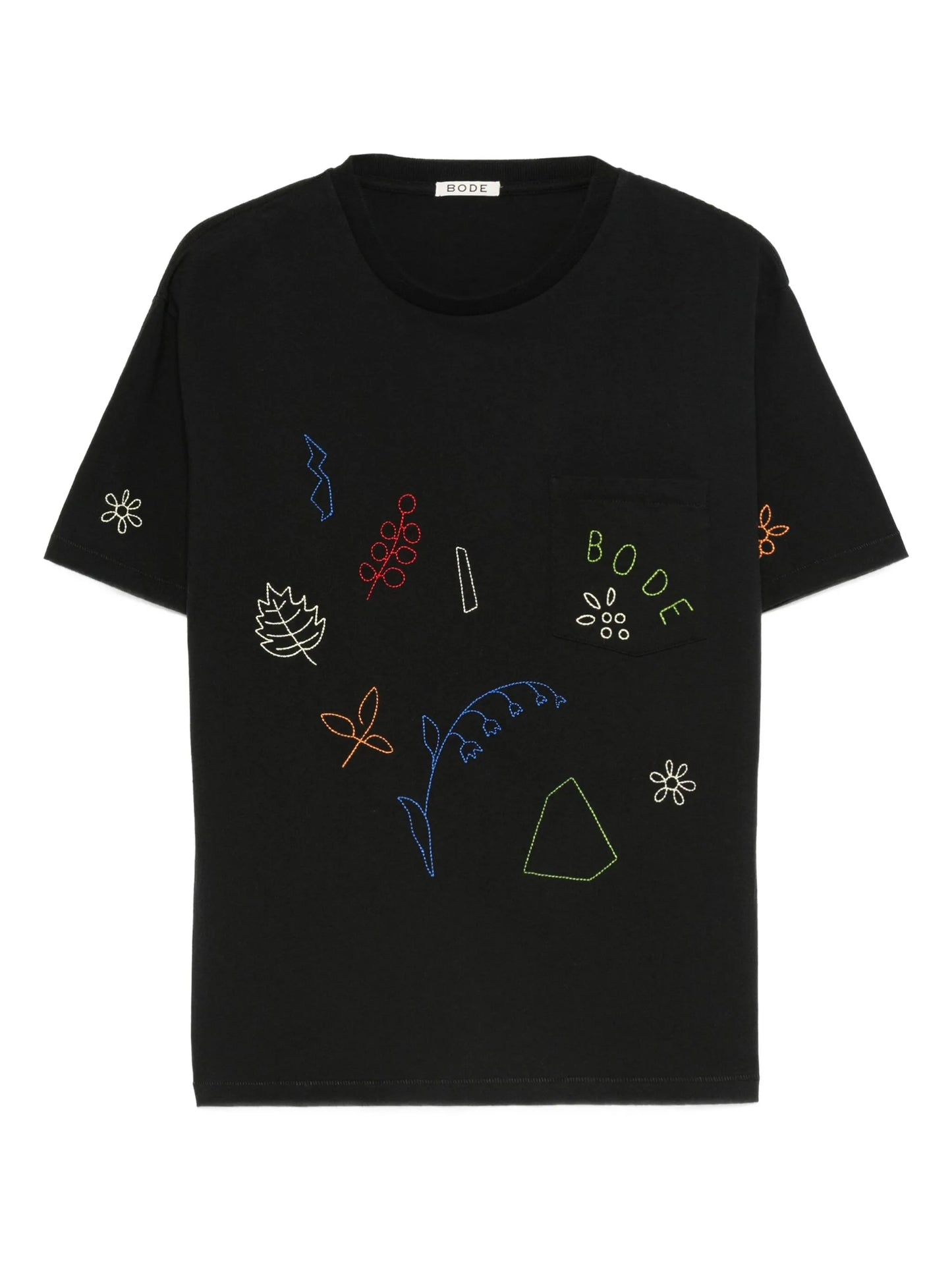 embroidered pocket T-shirt