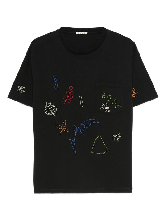 embroidered pocket T-shirt