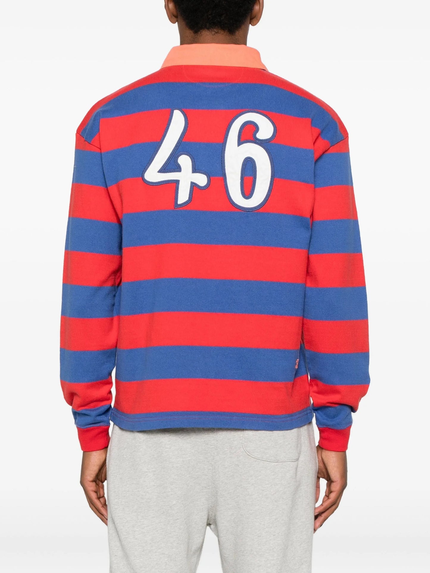 striped rugby polo shirt