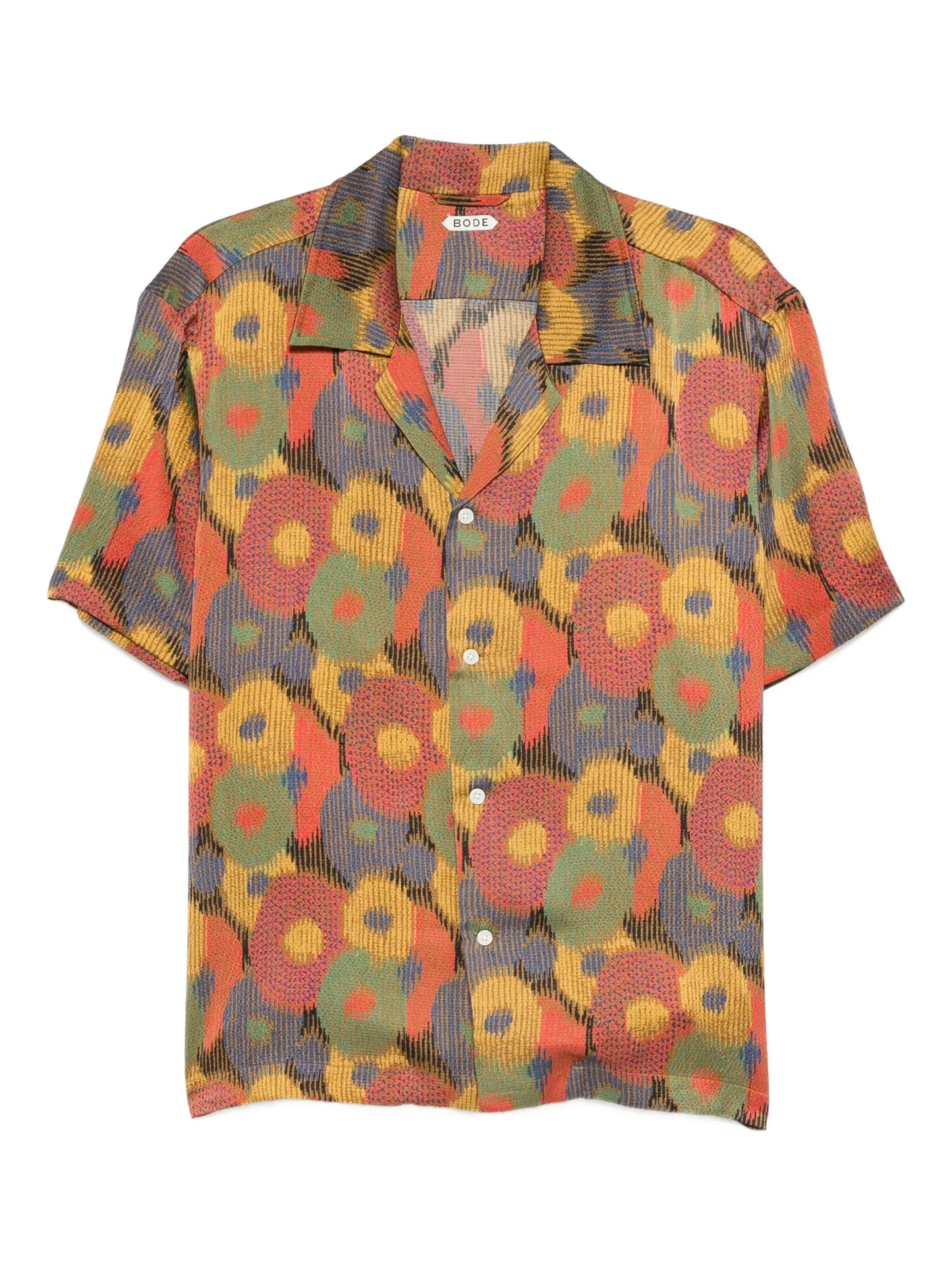 floral-print short-sleeve shirt