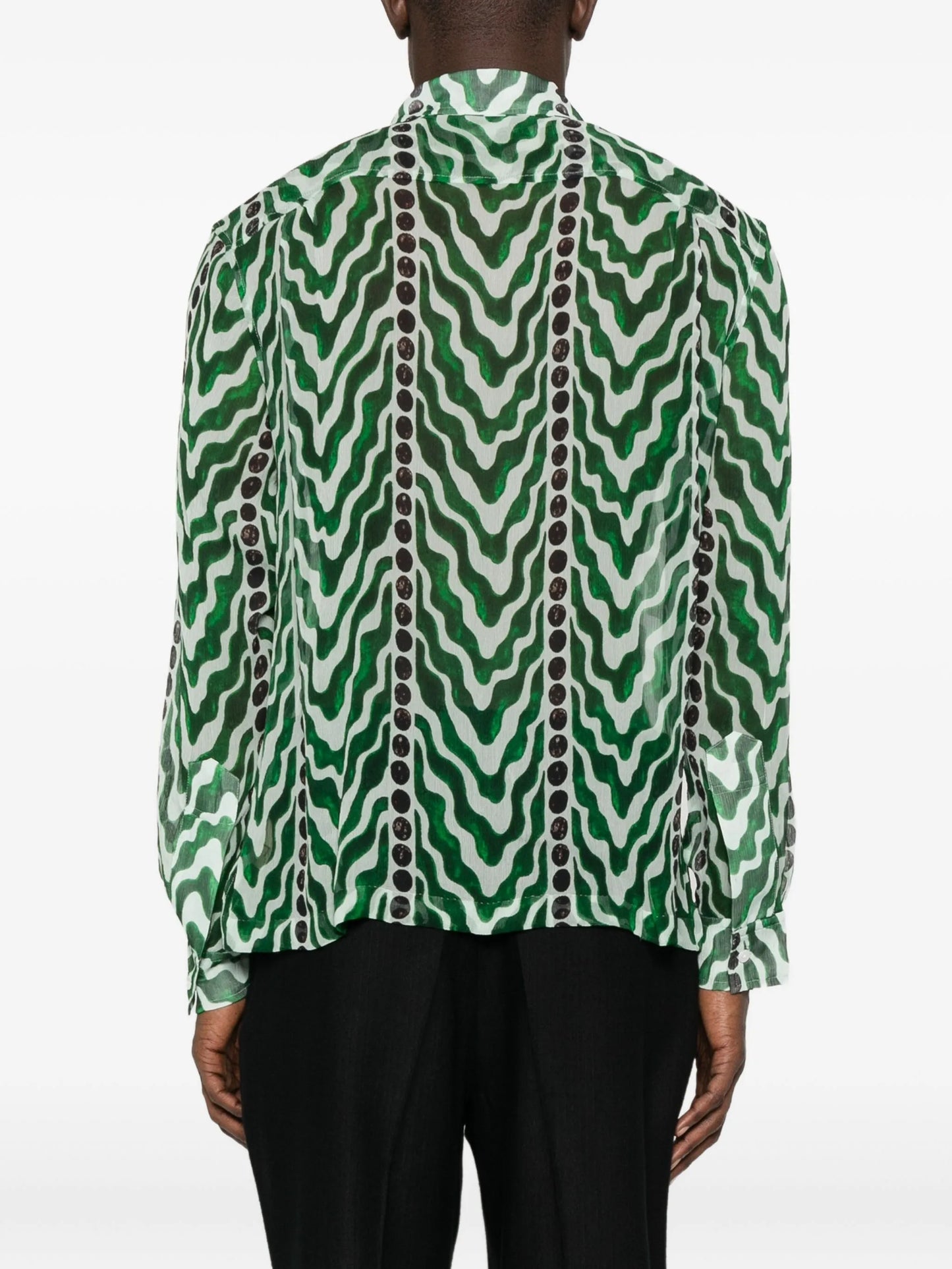 wave-pattern shirt