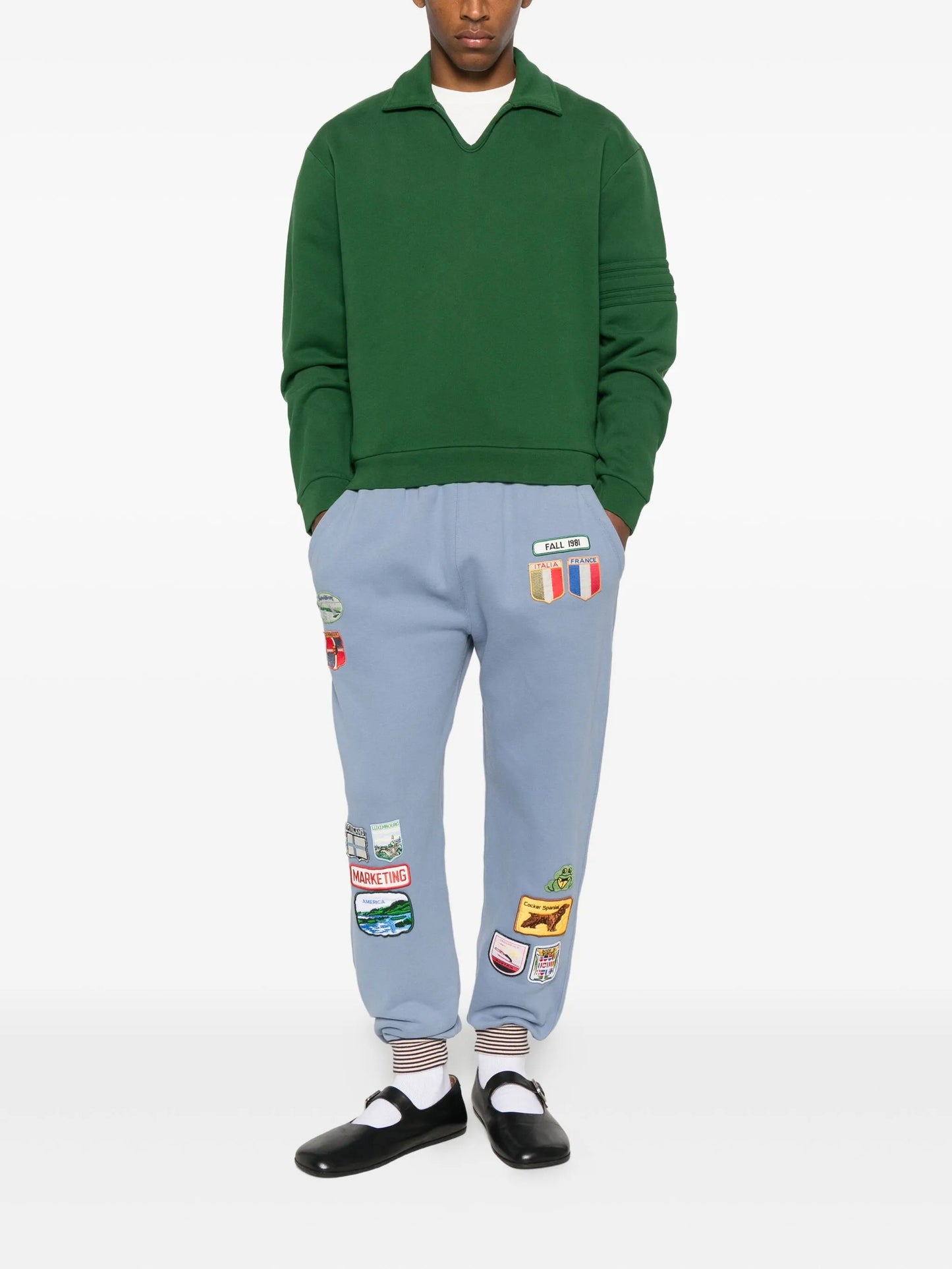 polo-collar sweater