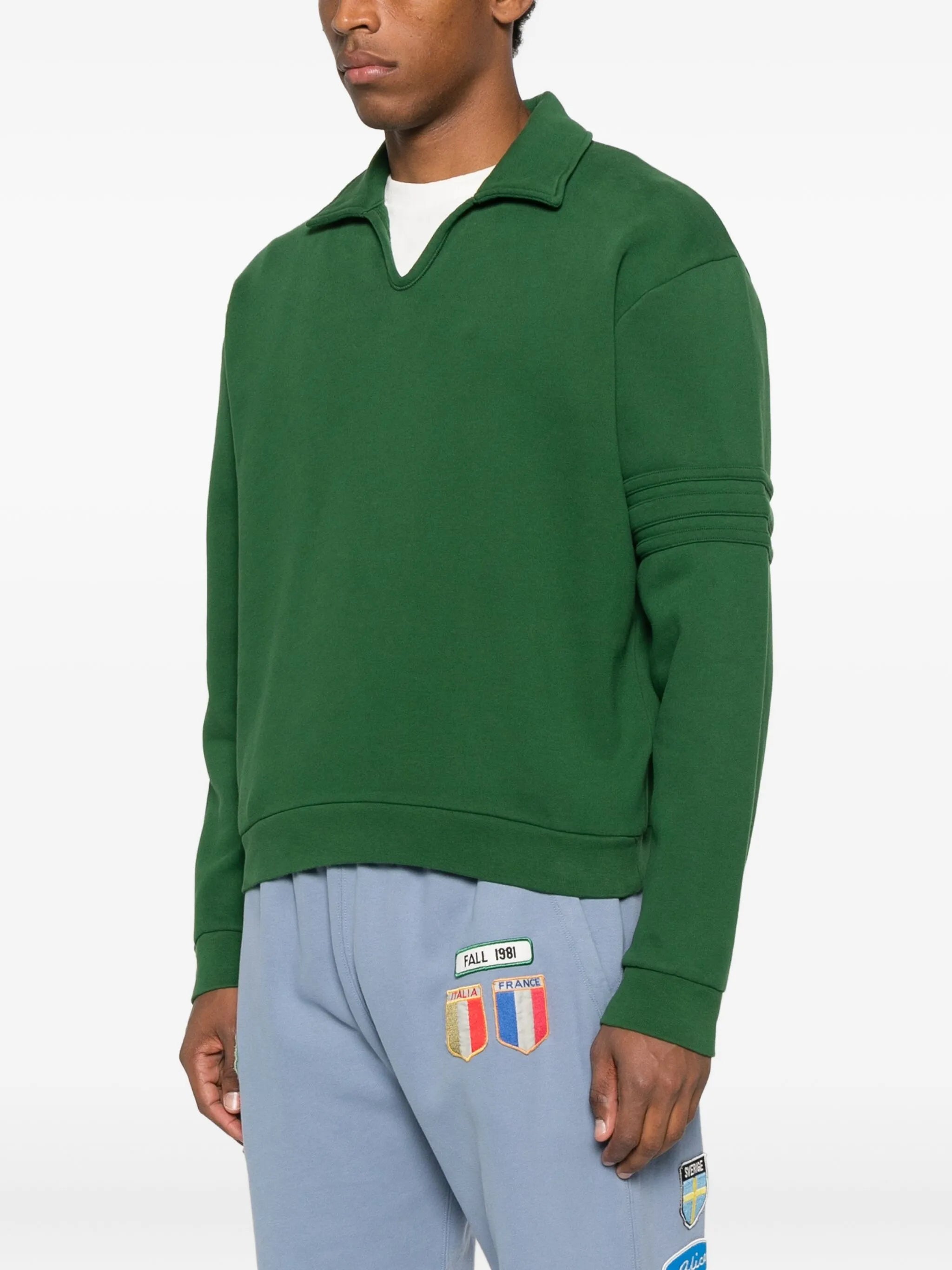 polo-collar sweater