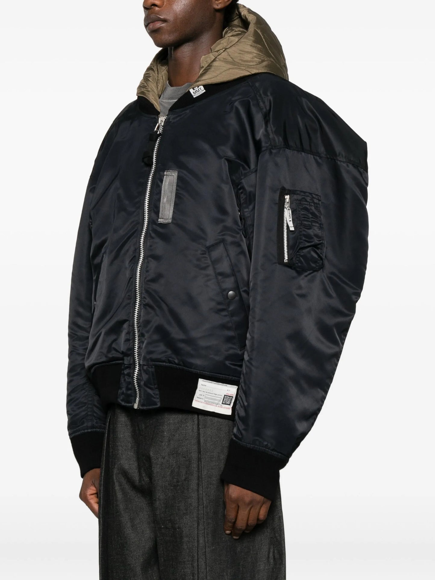 hooded bomber jacket