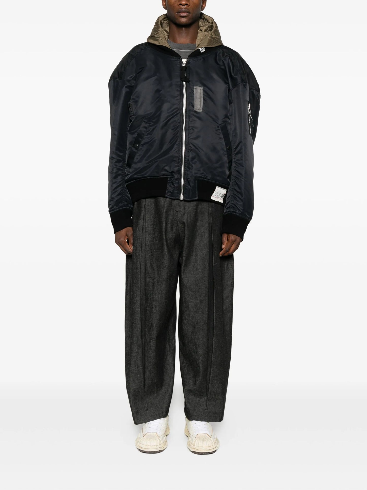 hooded bomber jacket