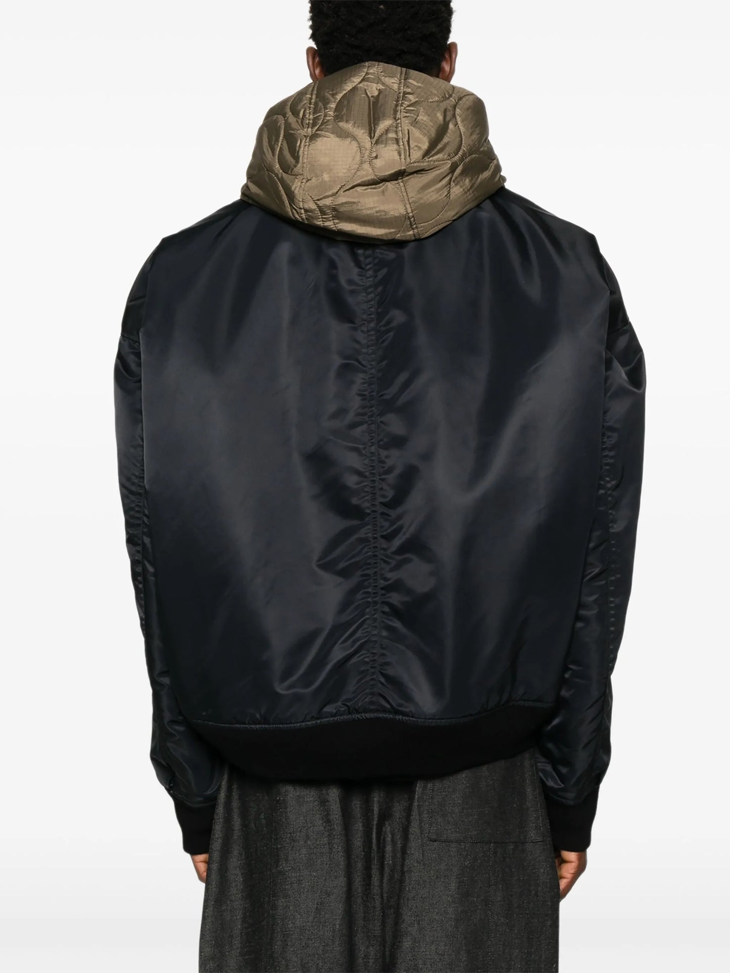 hooded bomber jacket