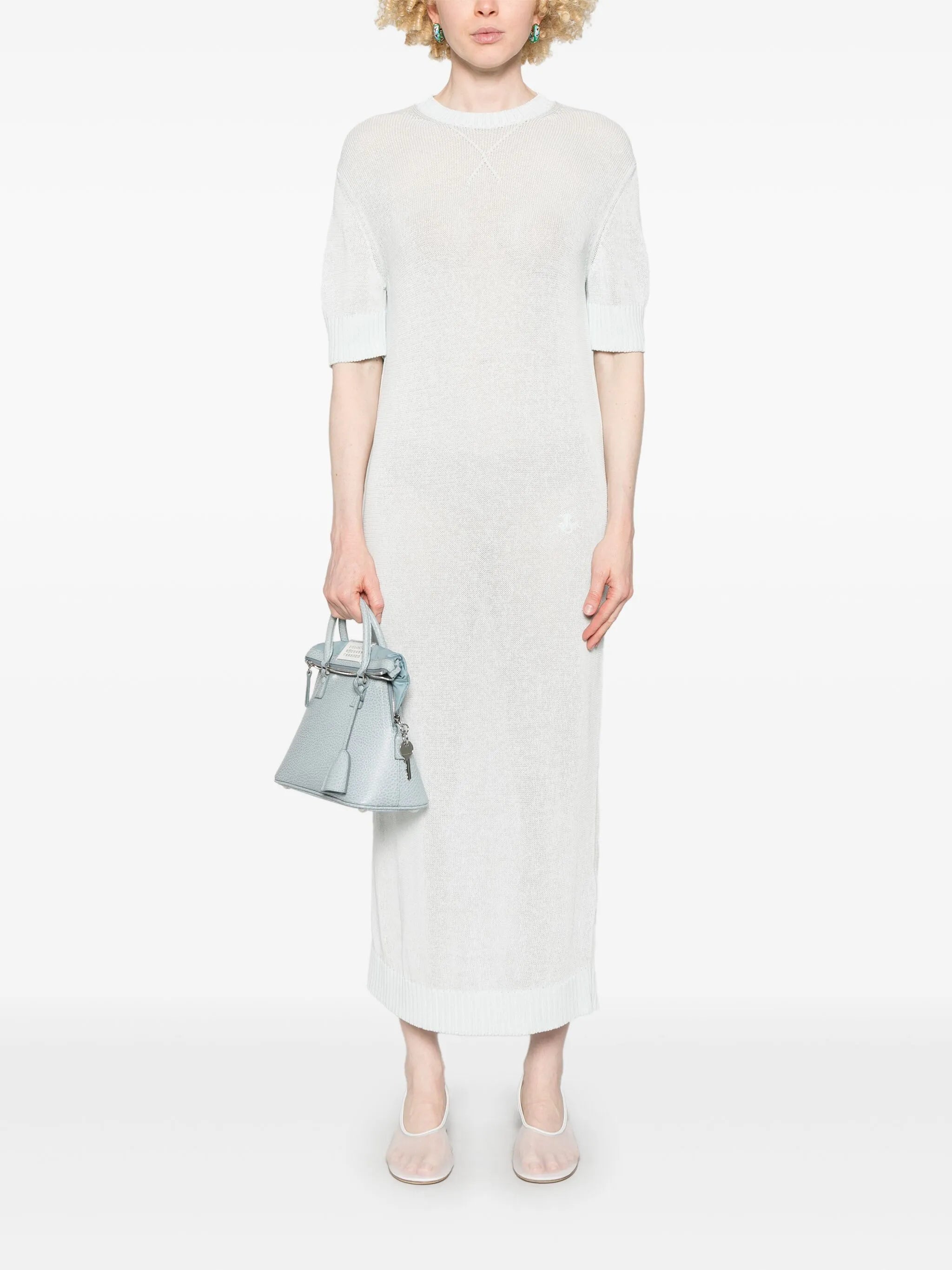 knitted midi dress
