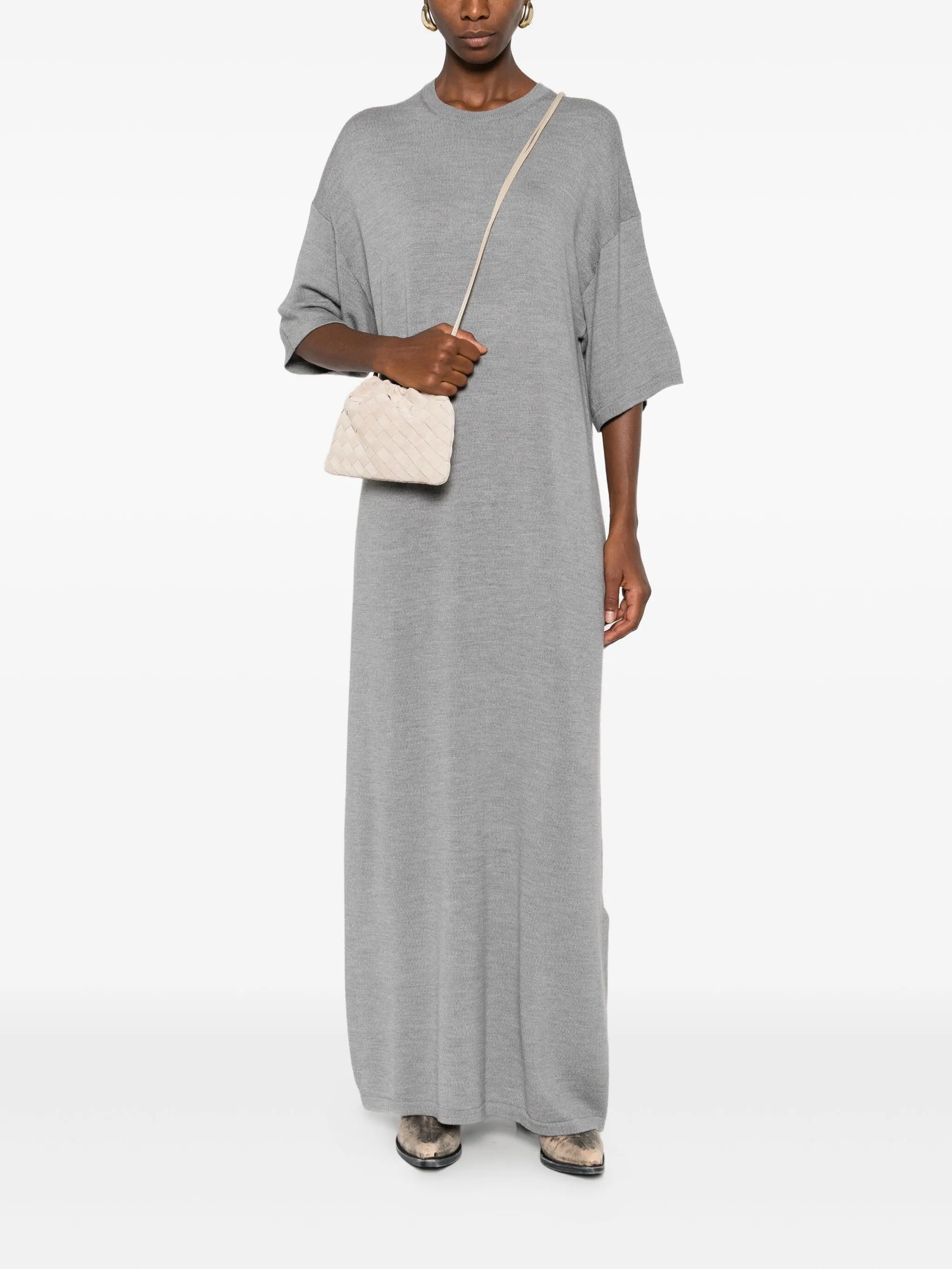 short-sleeves midi dress