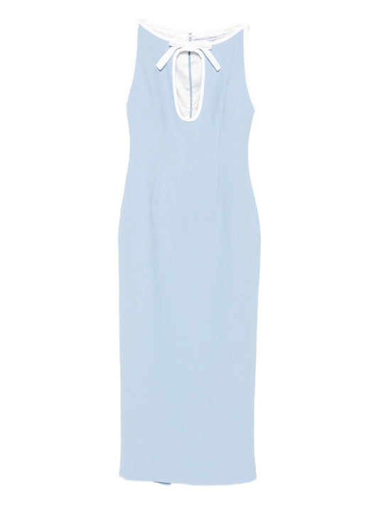 bow-detail keyhole dress