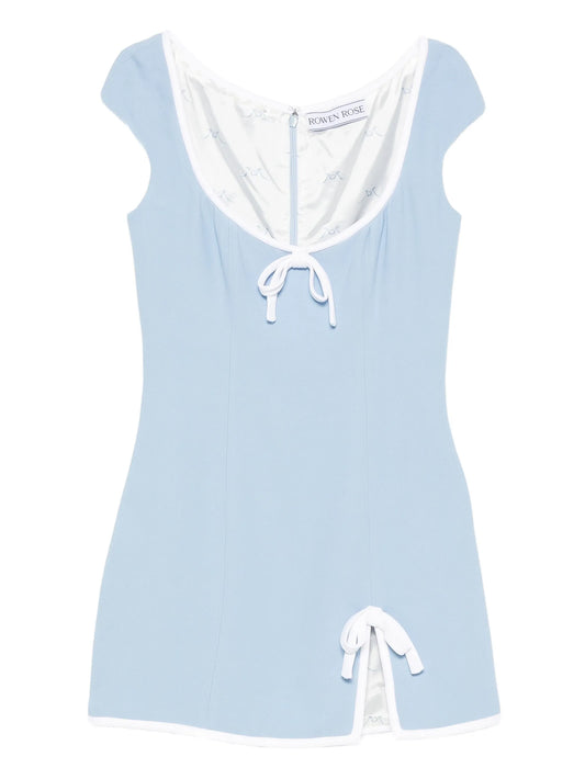 bow-detail mini dress