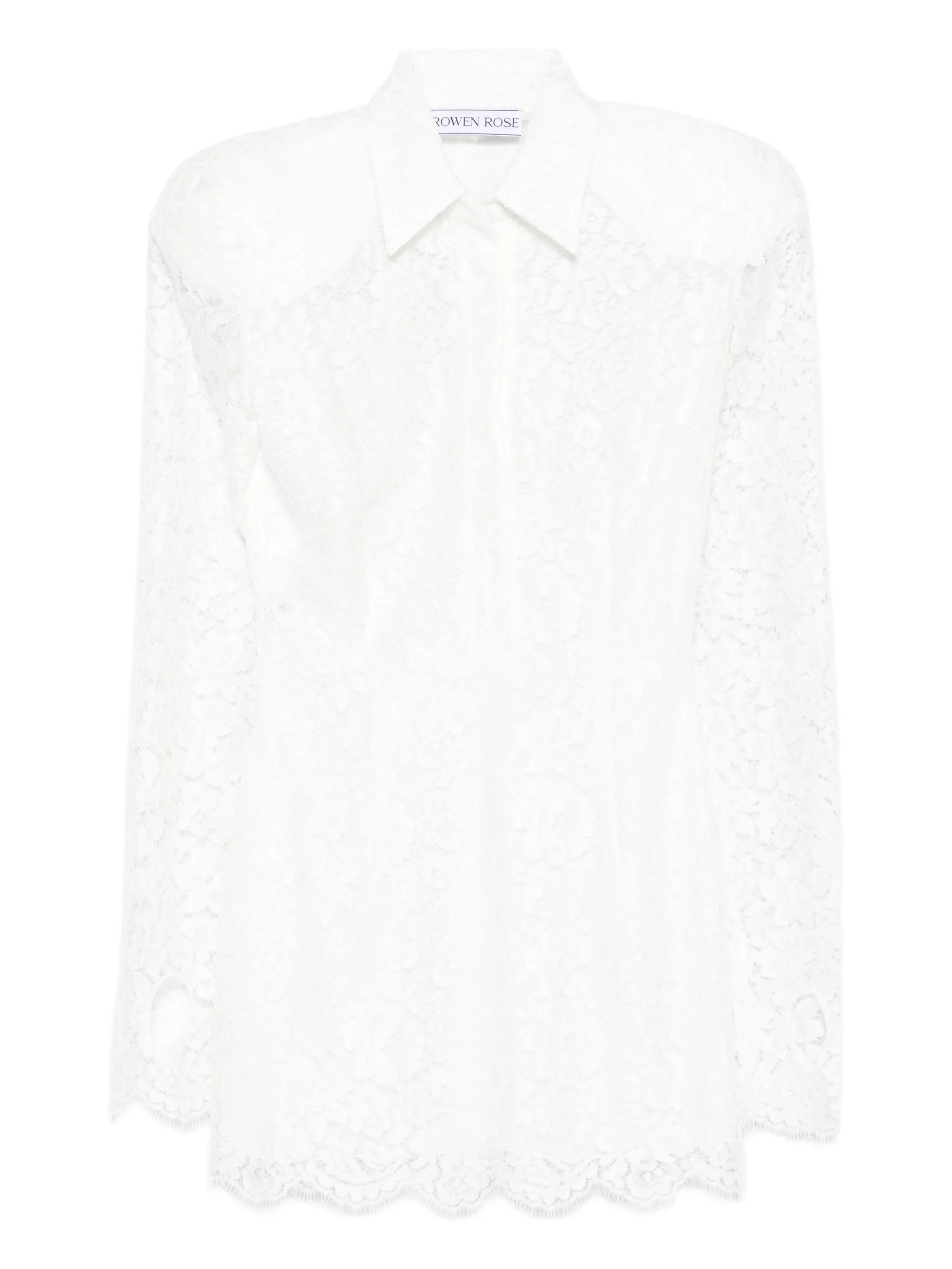 long-sleeve lace mini dress