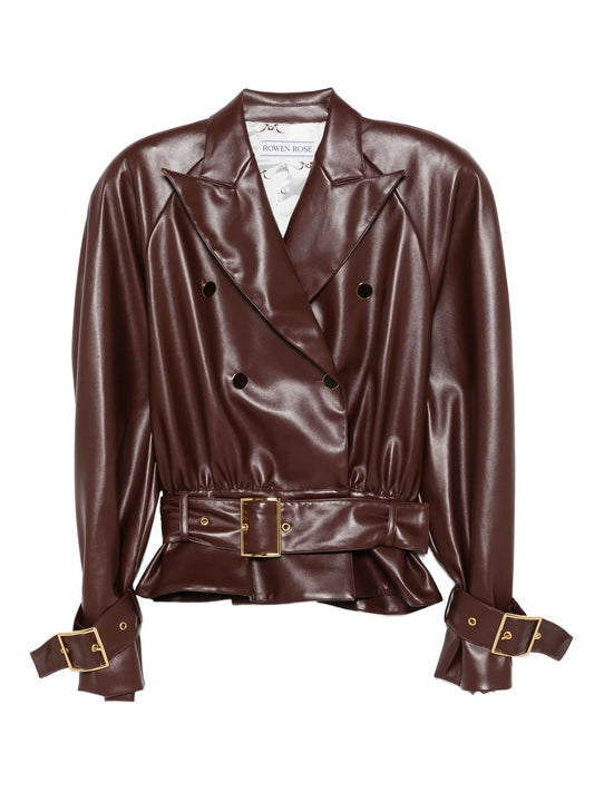 belted double-breasted jacket