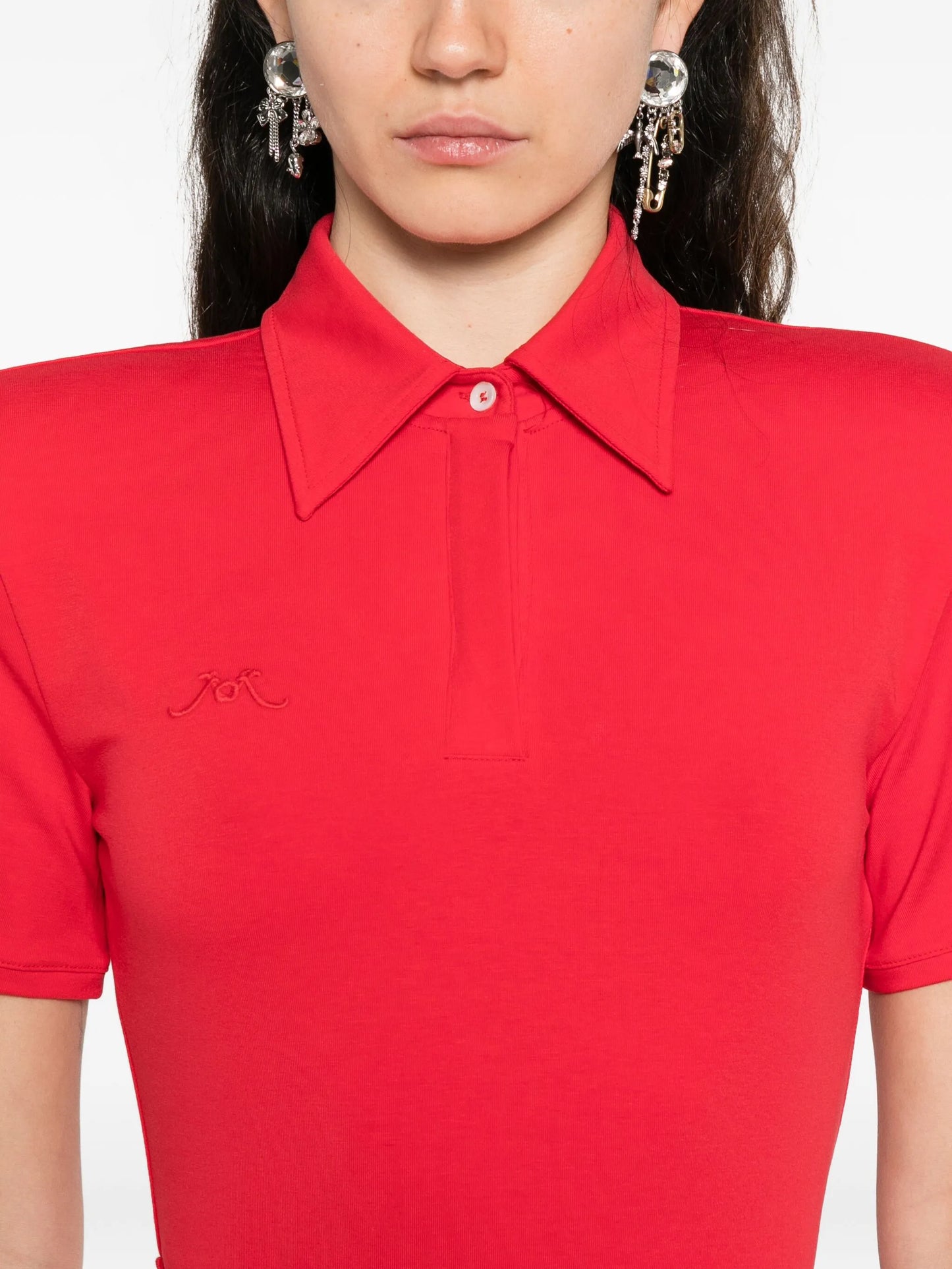 short-sleeve mini polo dress