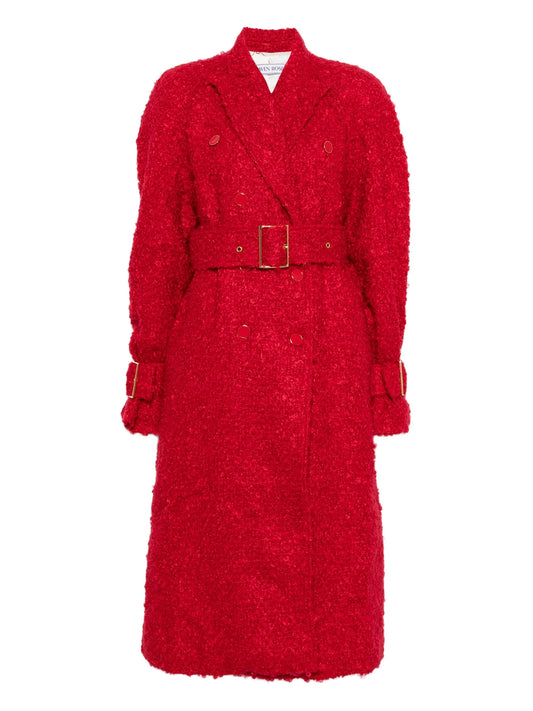 tweed trench coat