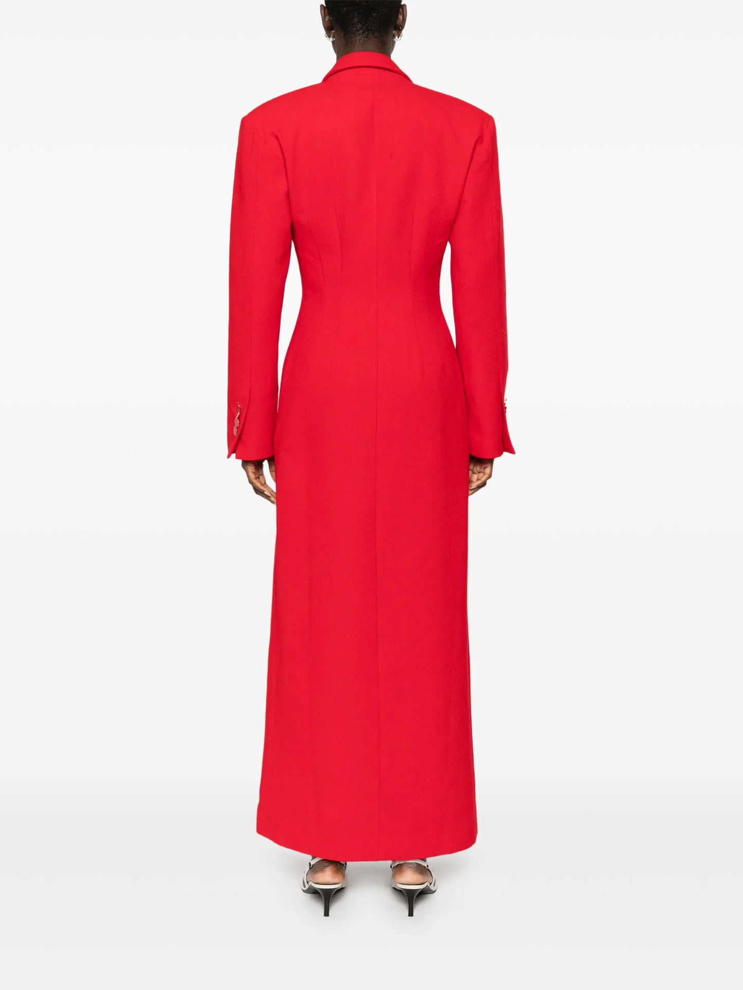 tuxedo maxi dress