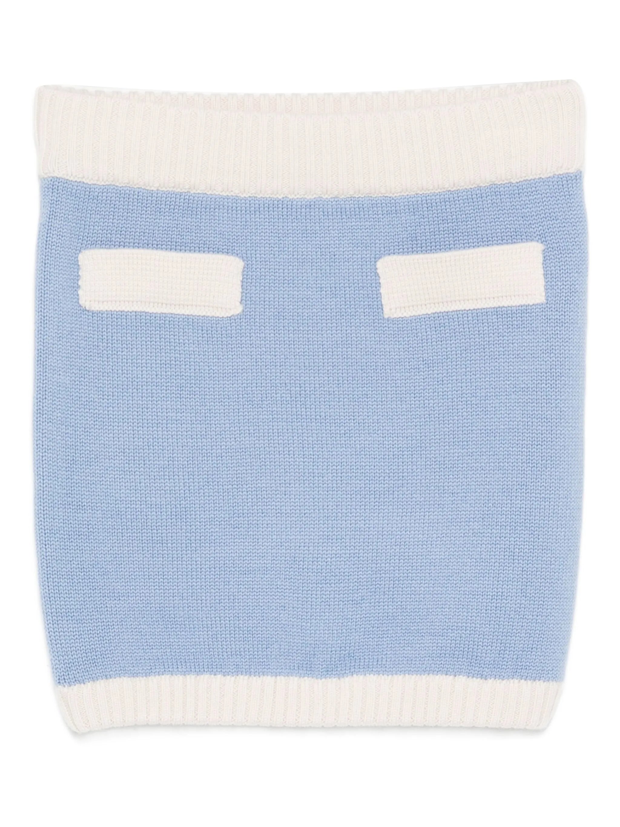 knitted straight skirt