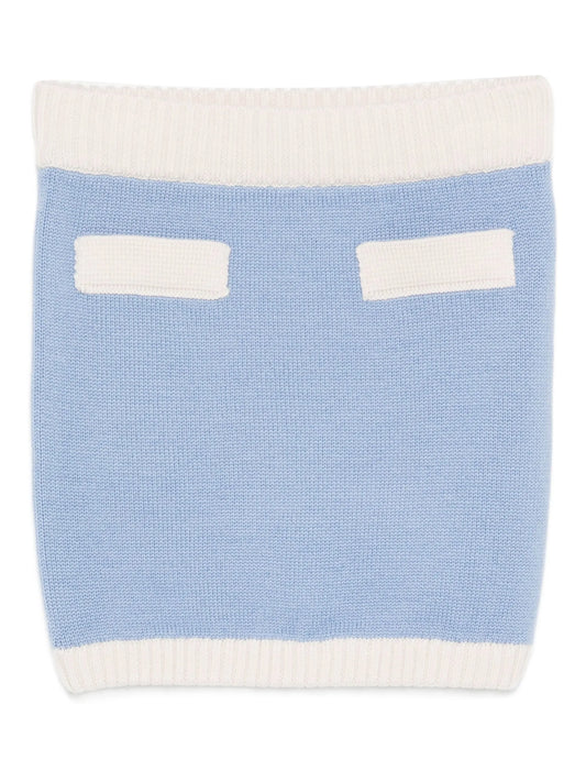 knitted straight skirt