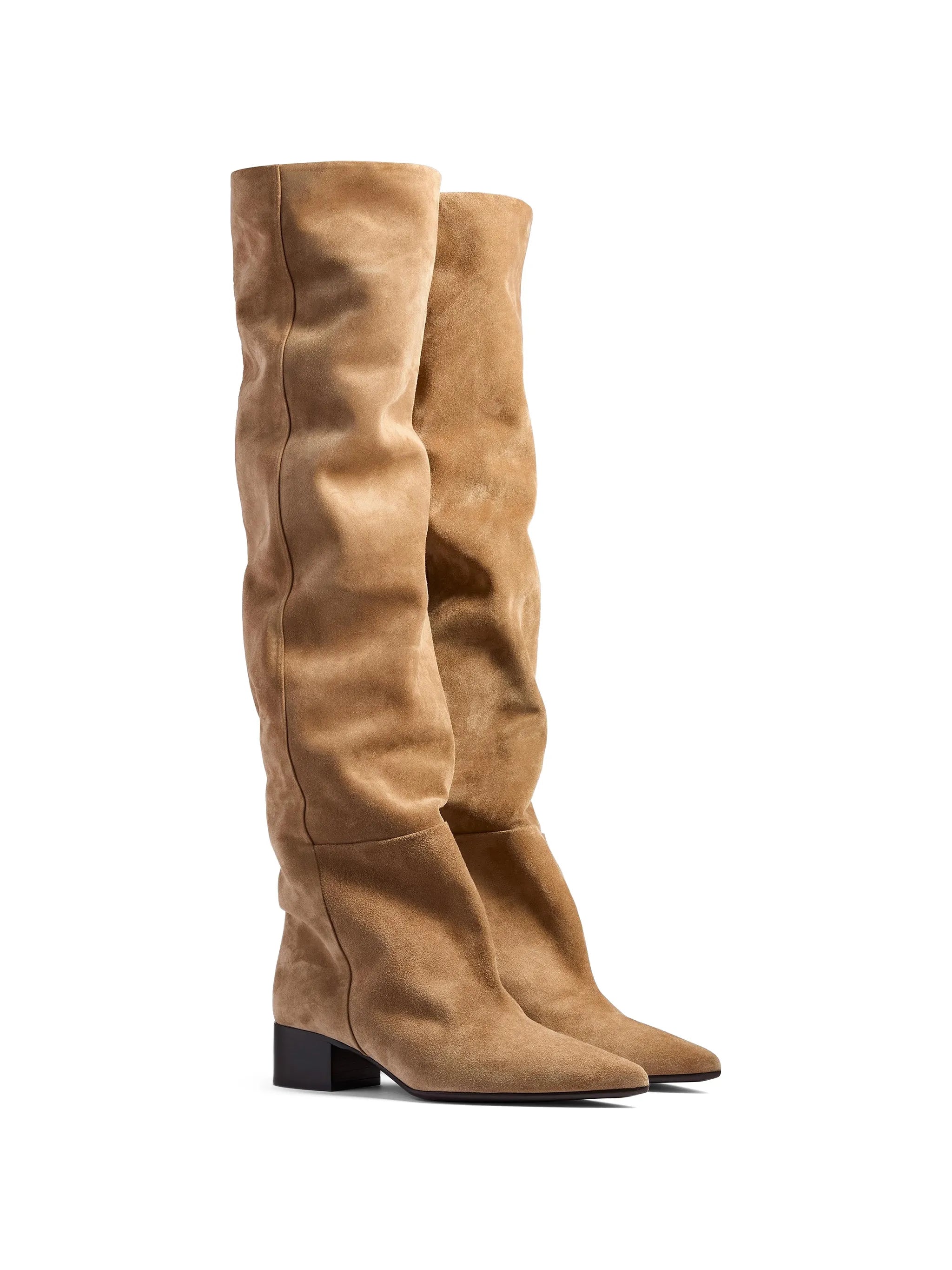40mm Andee over-the-knee suede boots