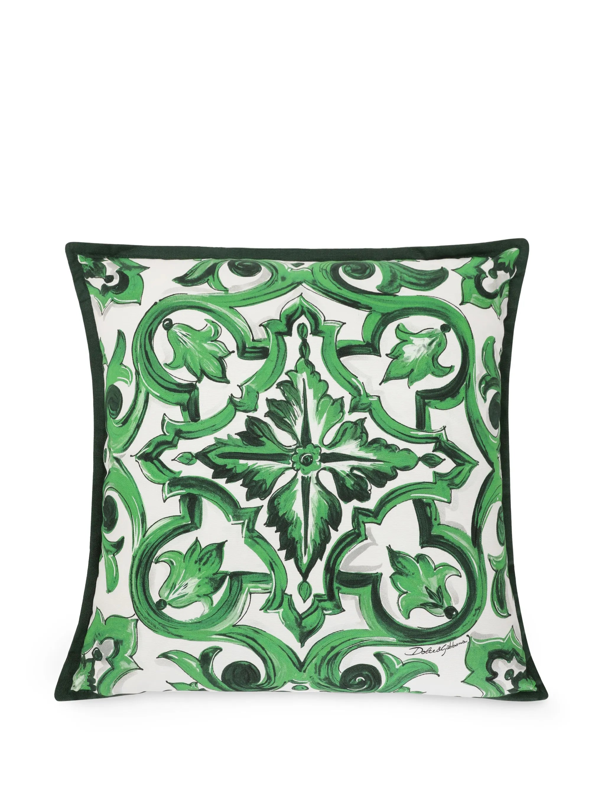majolica print cushion