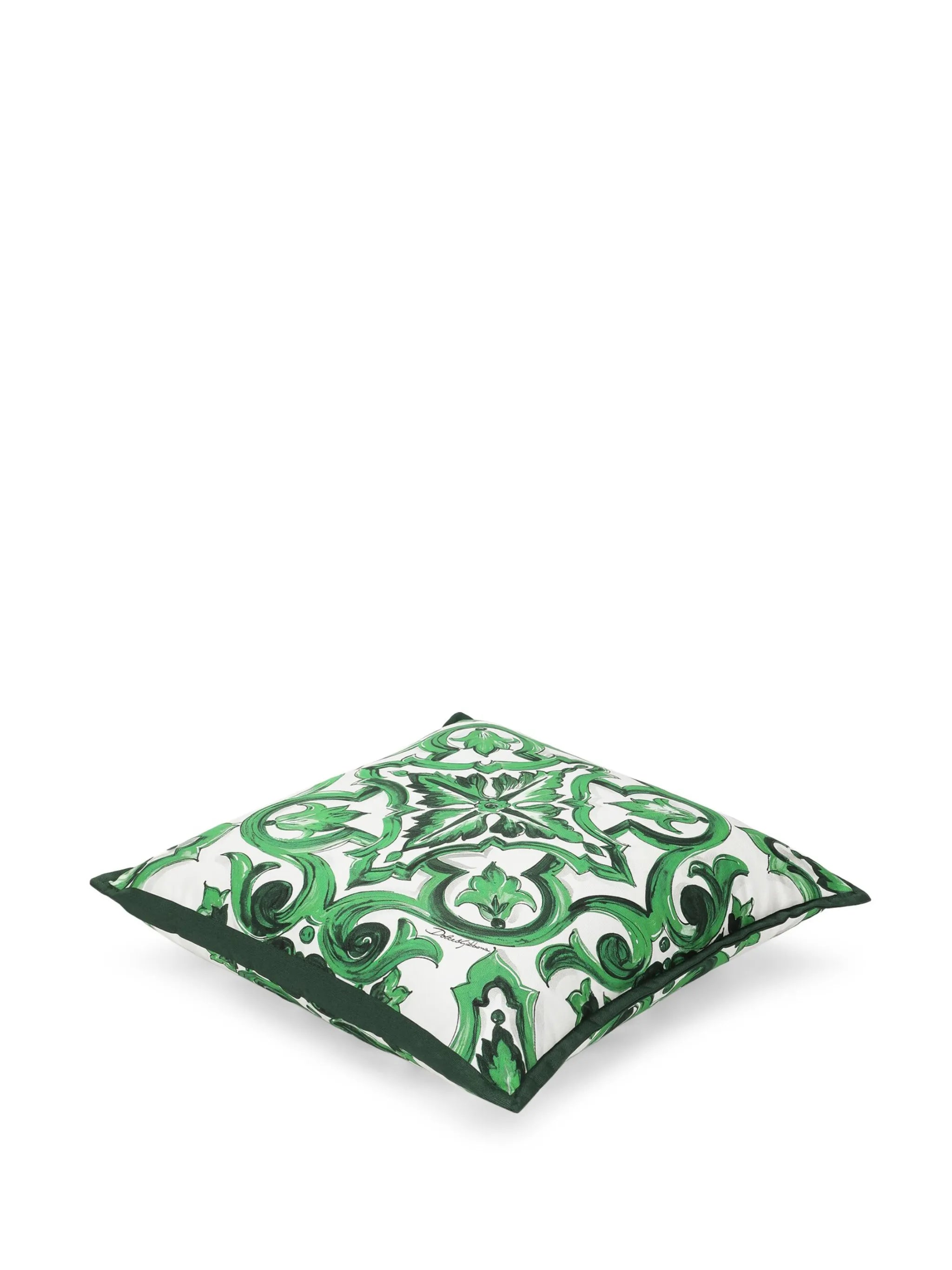 majolica print cushion