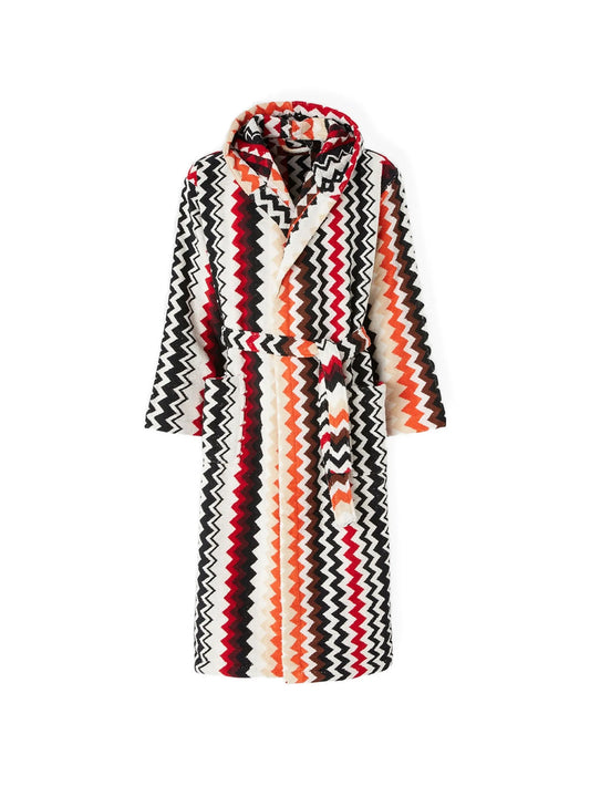 best cotton terry bathrobe zig zag