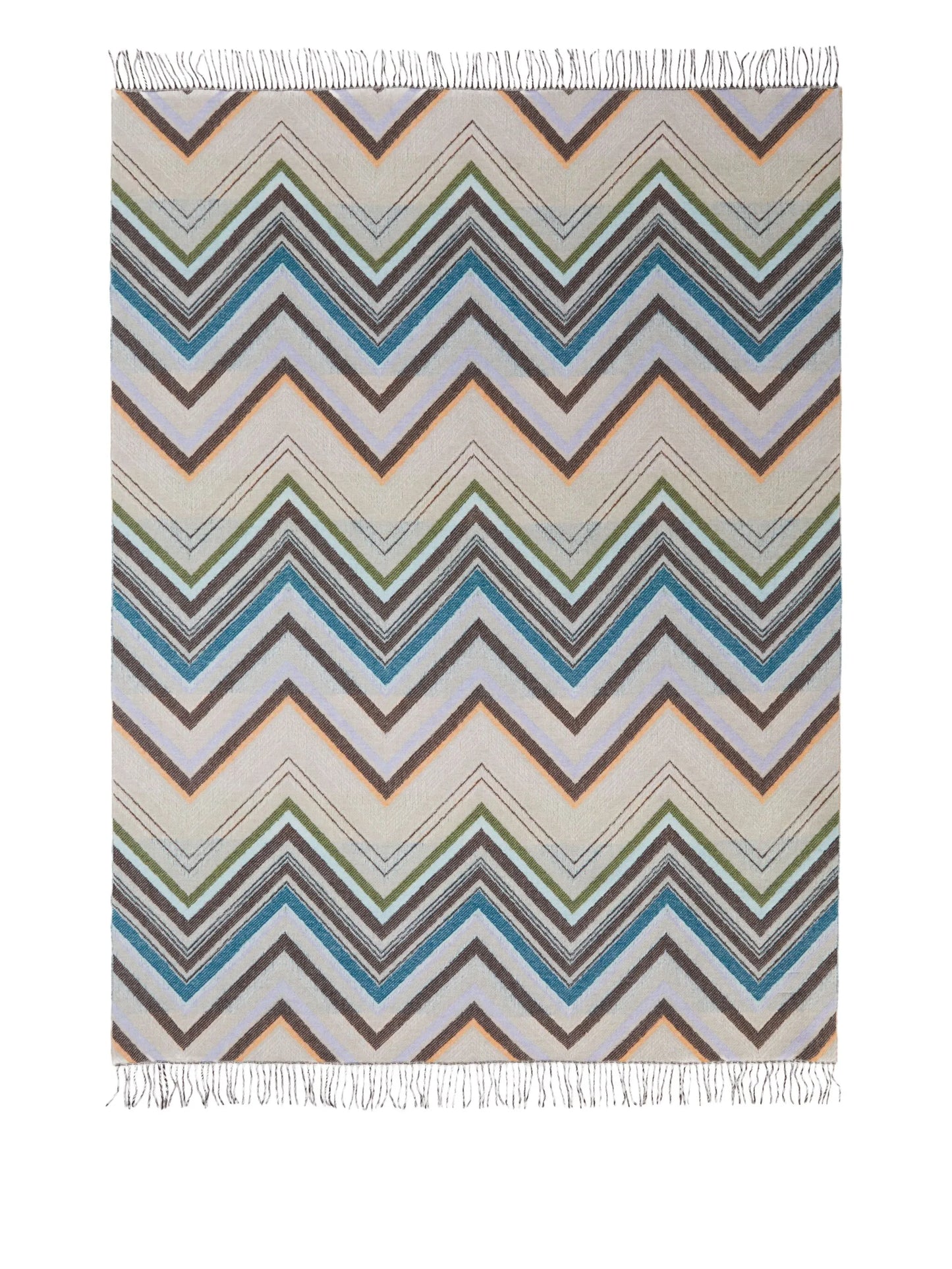 chevron-pattern throw (130cm x 190cm)
