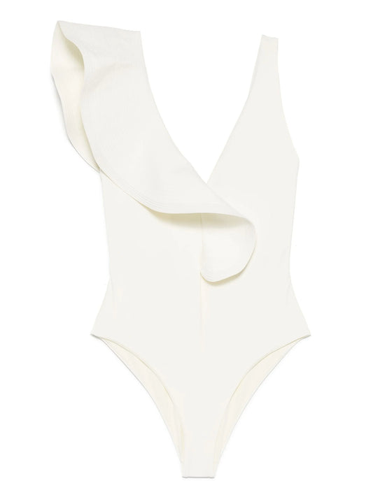 ruffle-detailing swimsuit