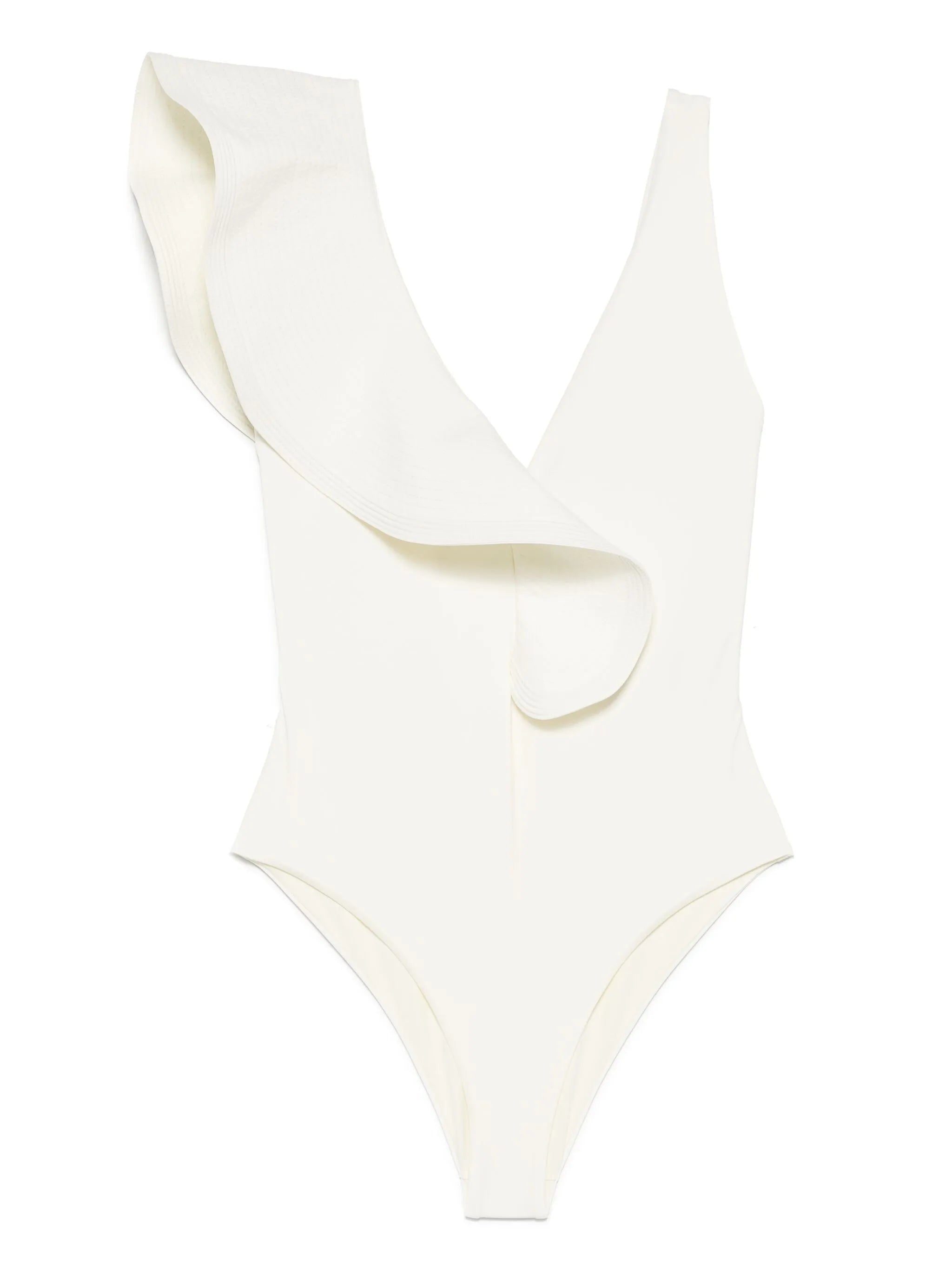 ruffle-detailing swimsuit