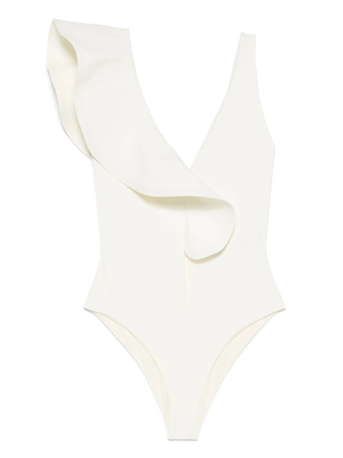 ruffle-detailing swimsuit