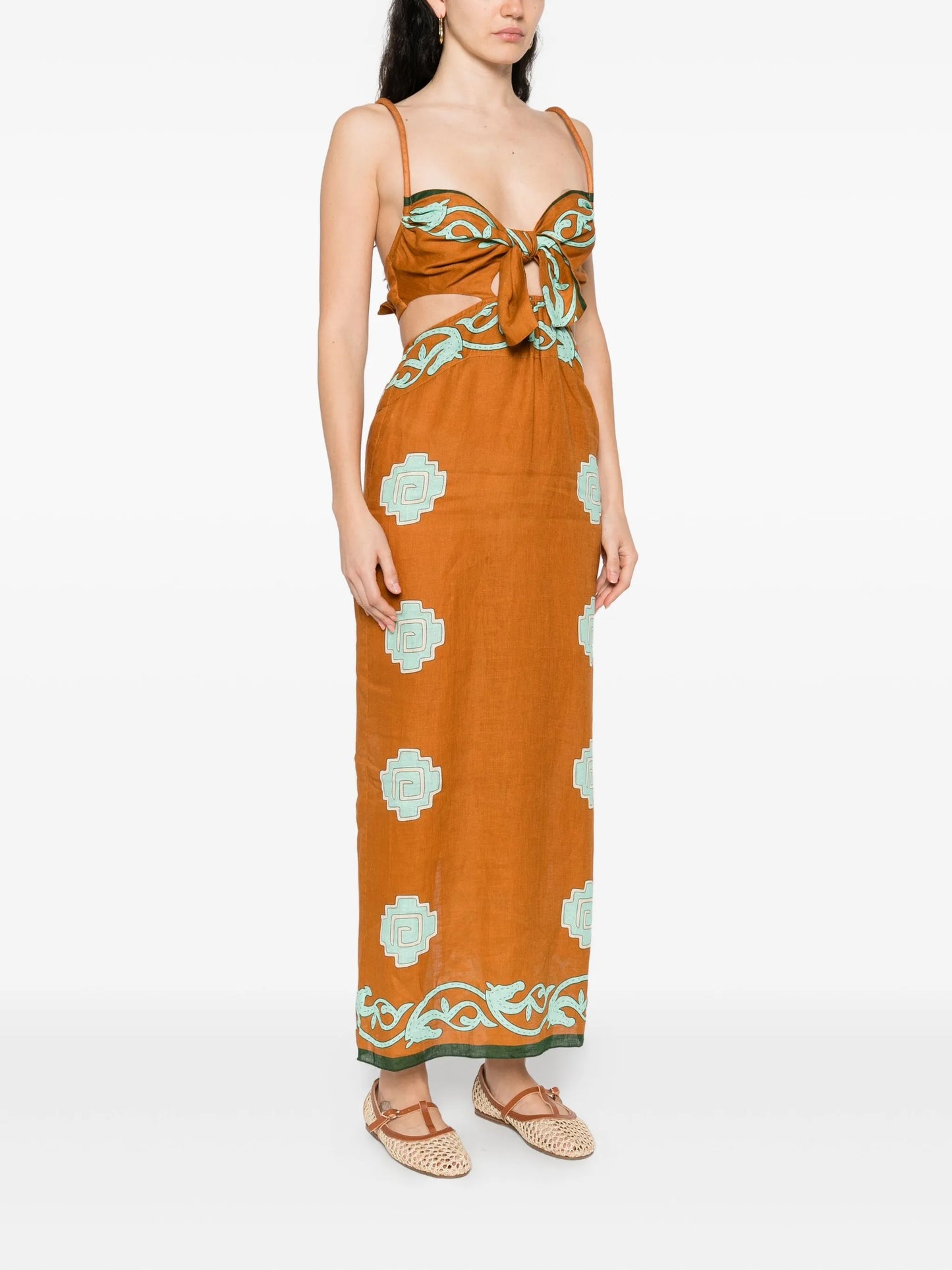 Los Siete Mares midi dress