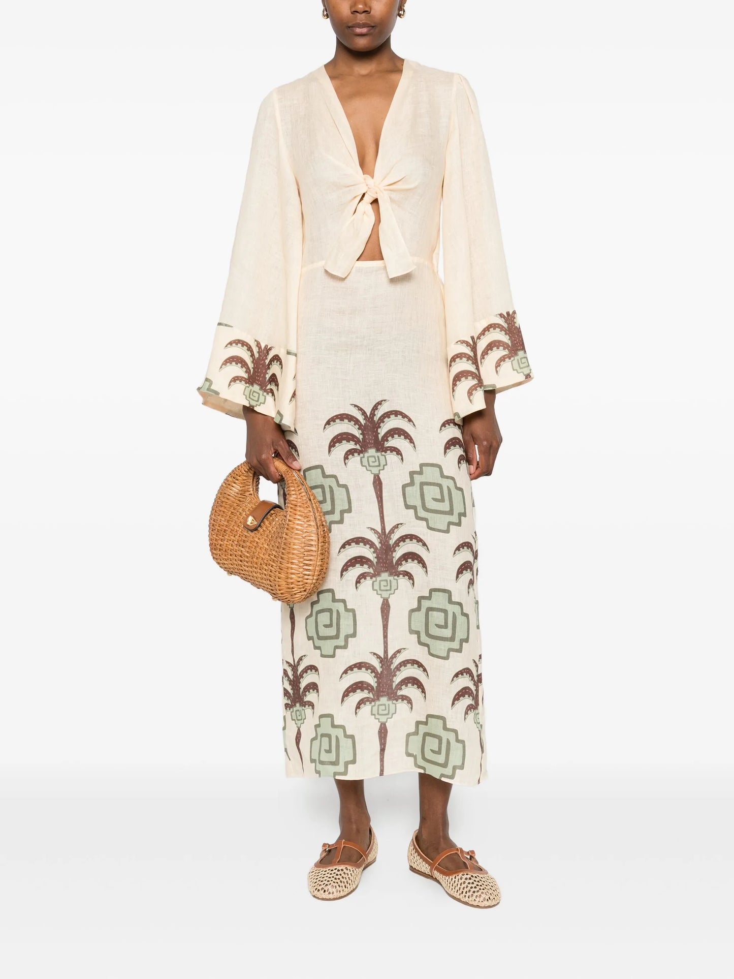 Sailing Flags midi dress