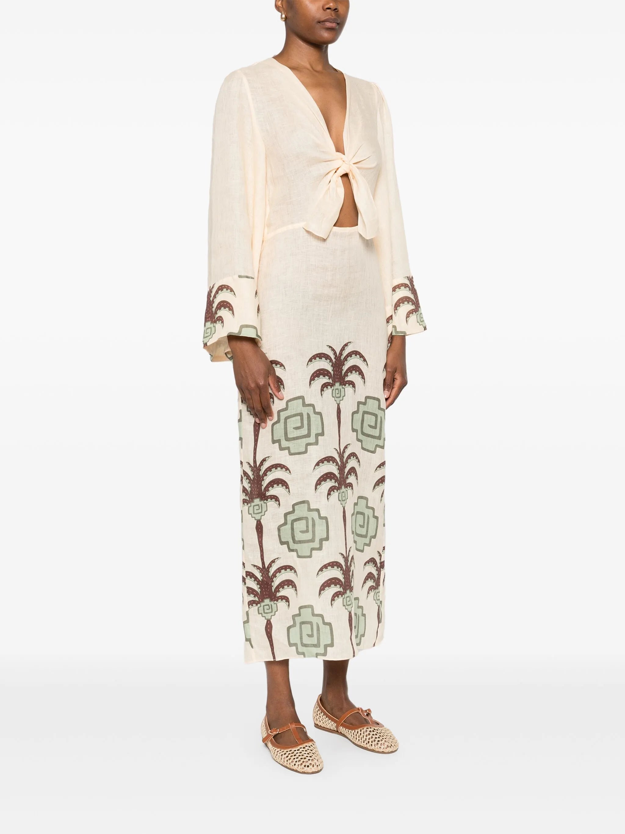 Sailing Flags midi dress