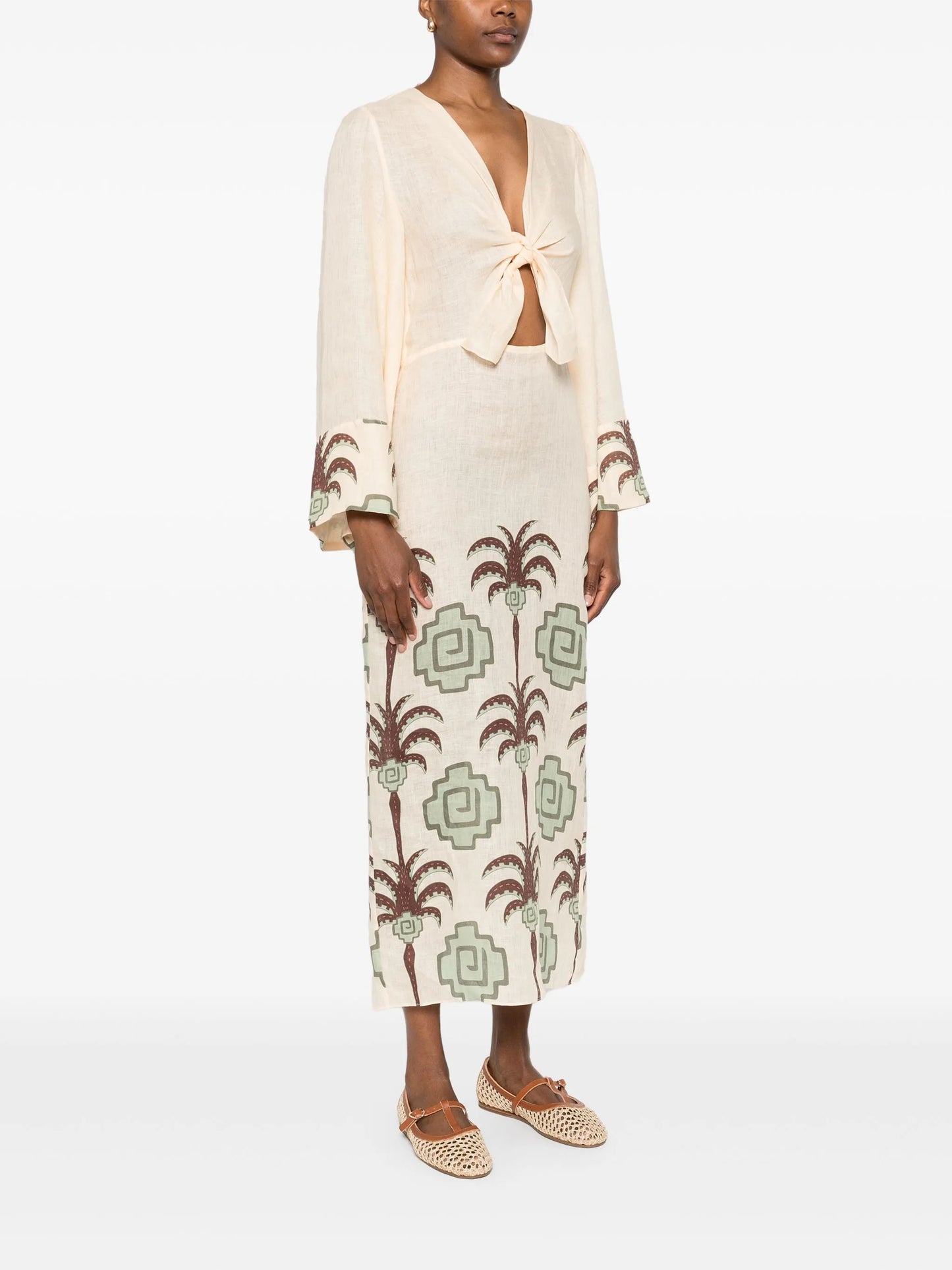 Sailing Flags midi dress