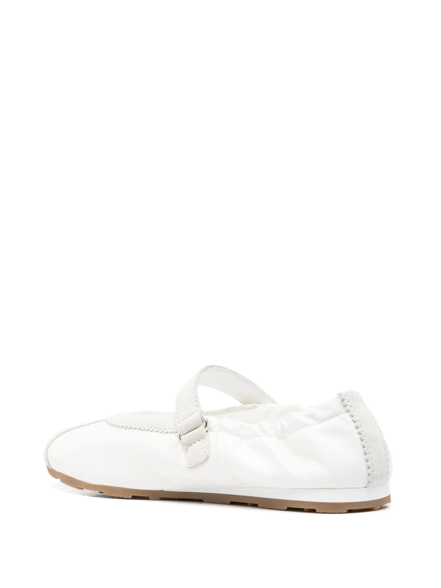 suede-panels ballet flats