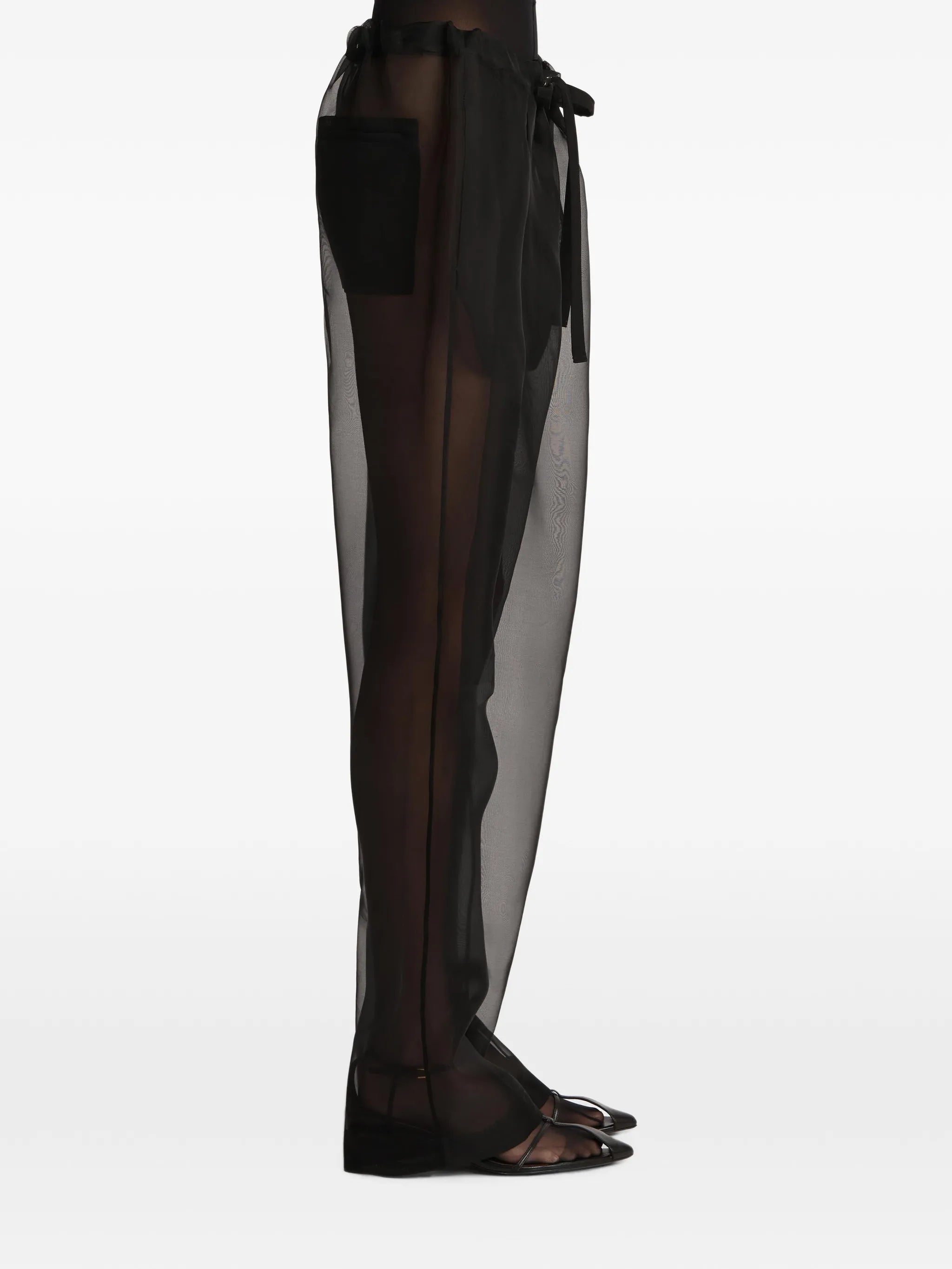 silk trousers