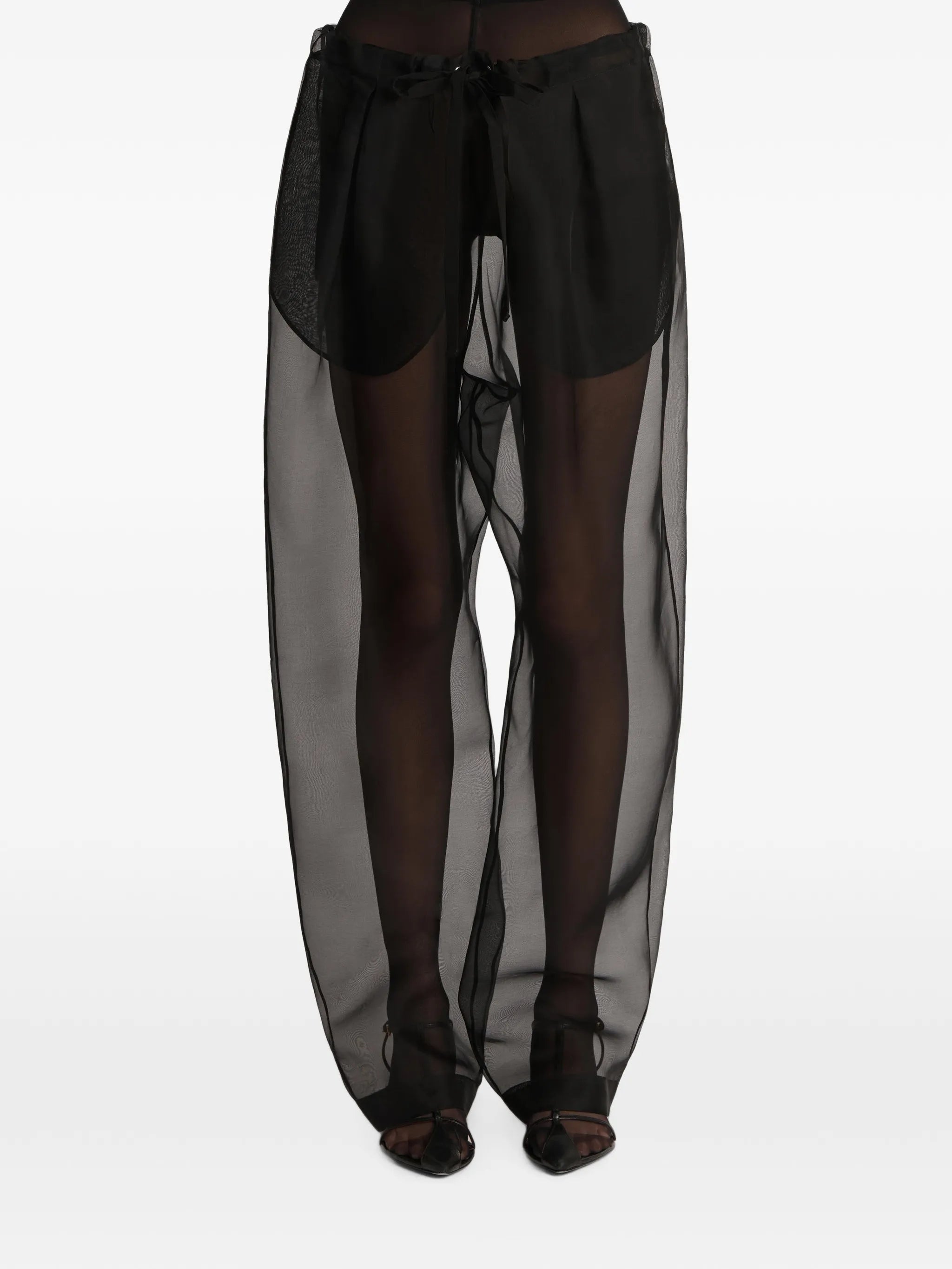 silk trousers