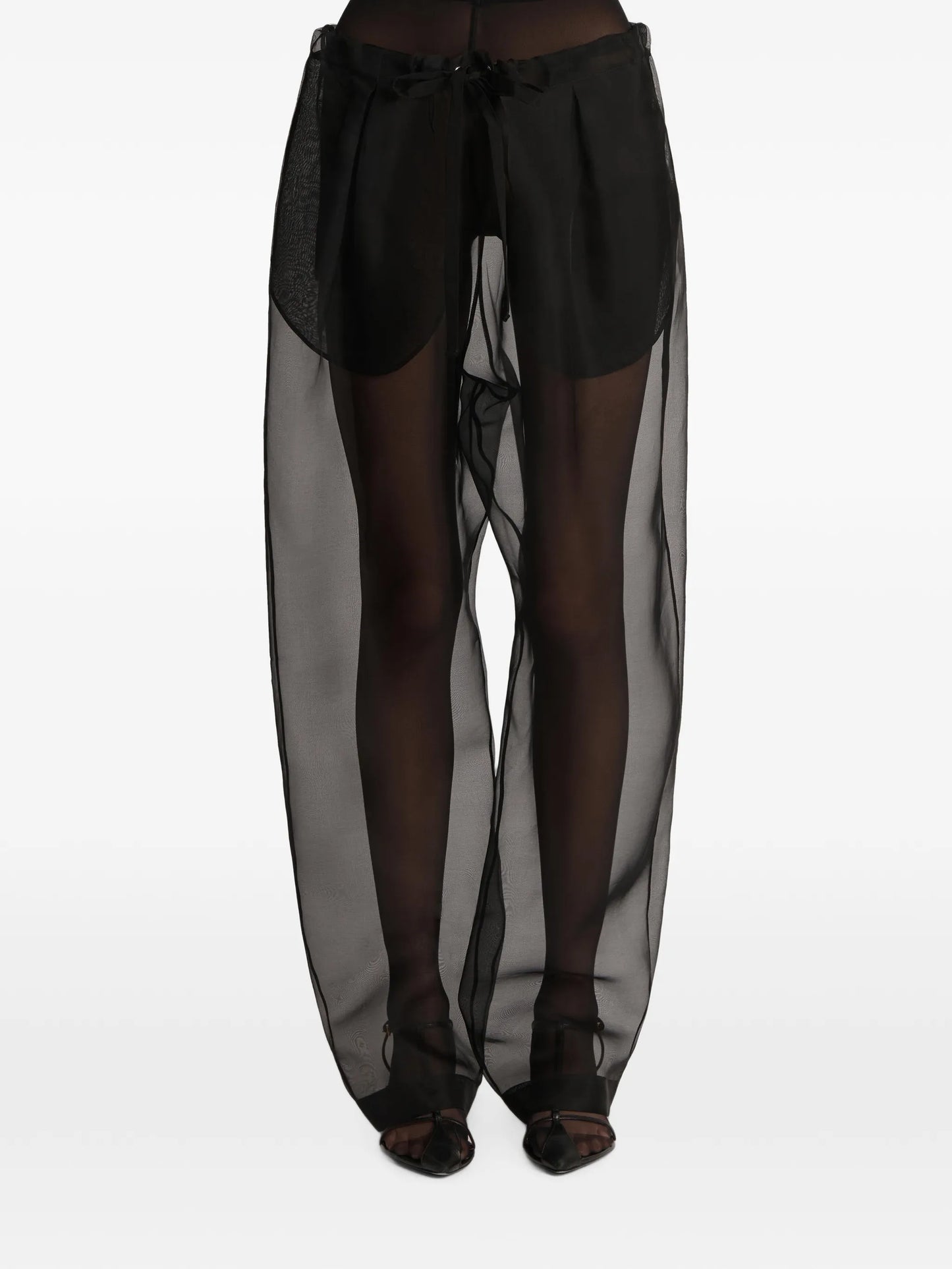 silk trousers
