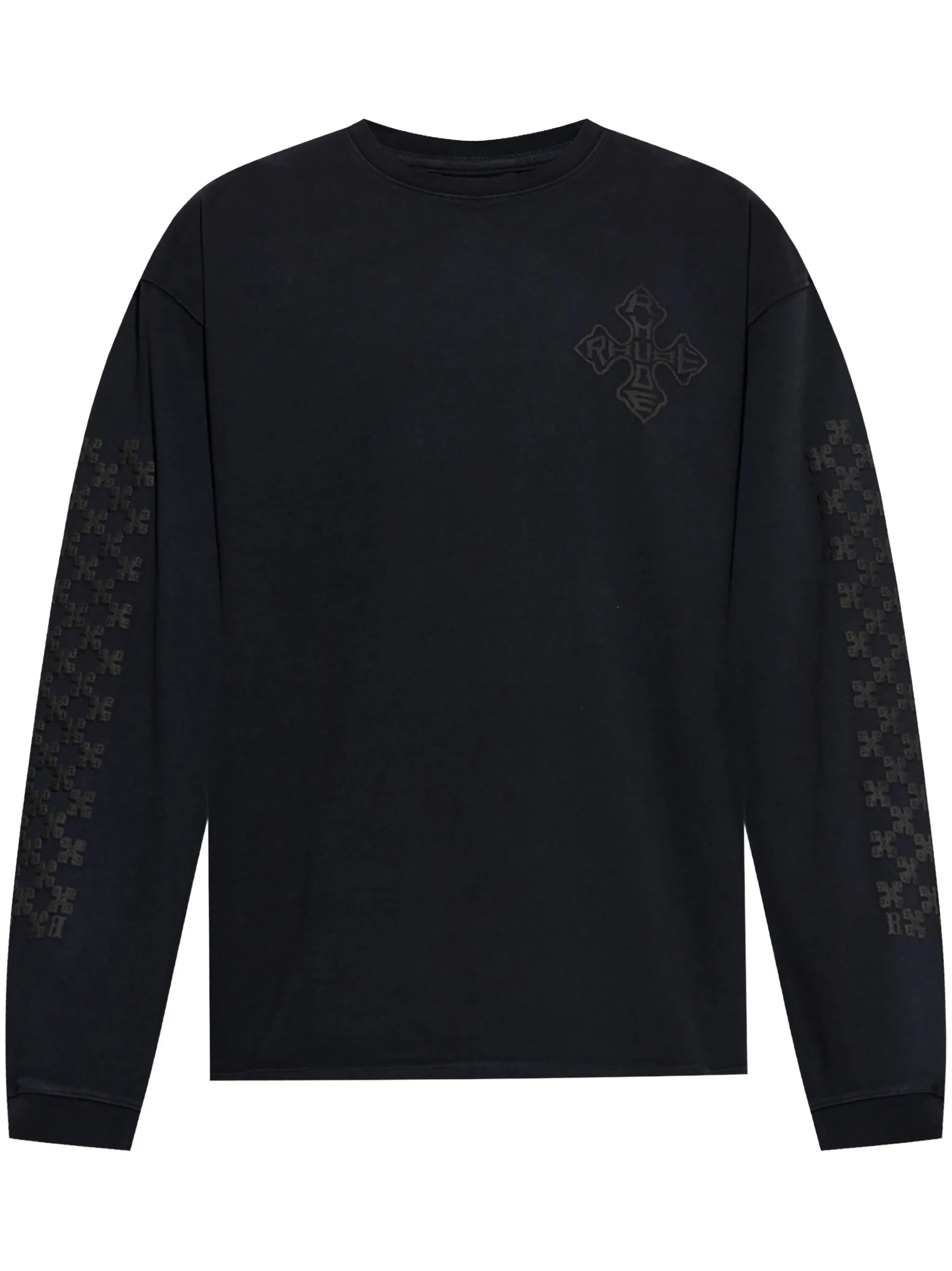 raised-logo cotton sweatshirt
