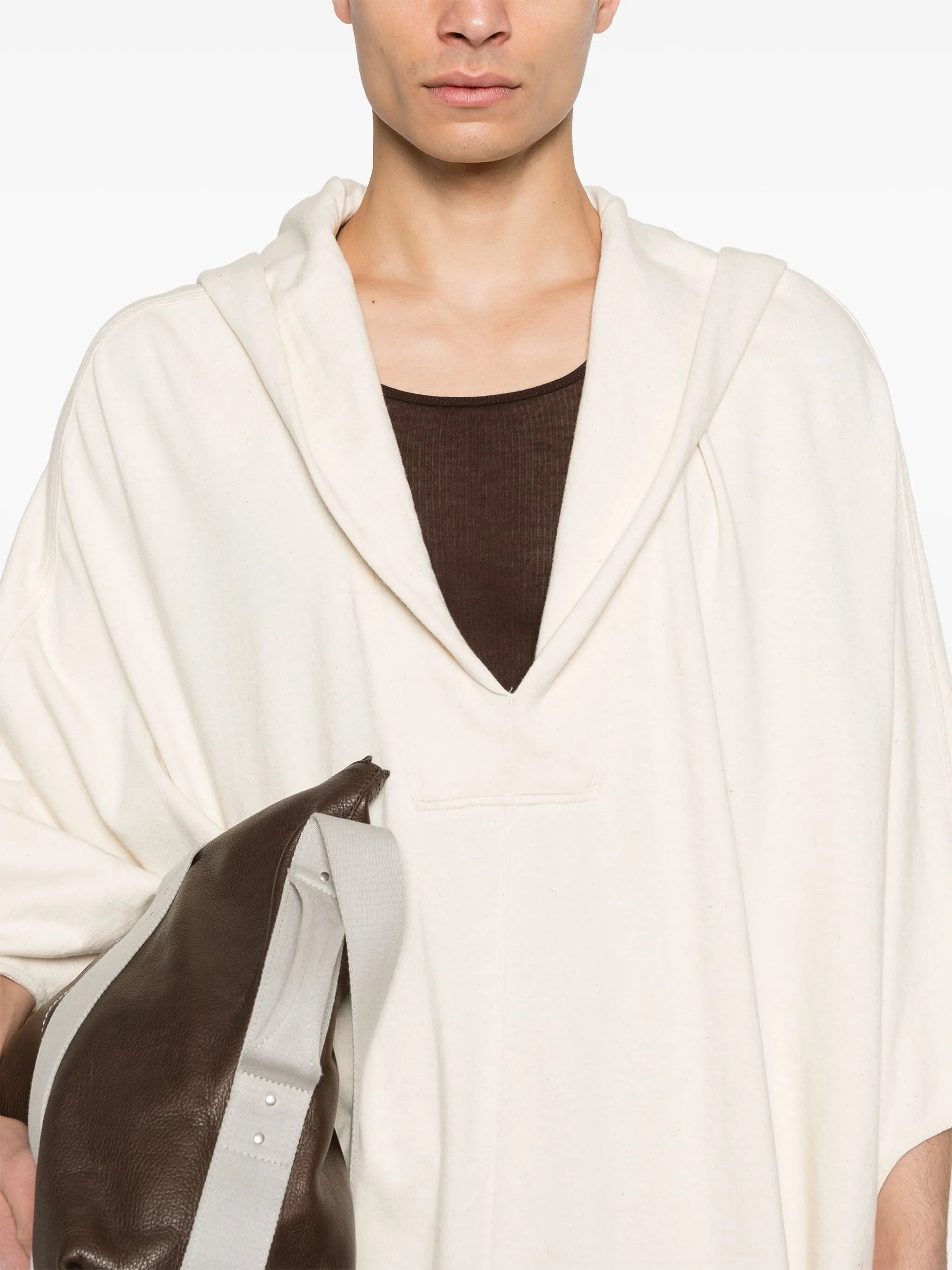 V-neck hoodie