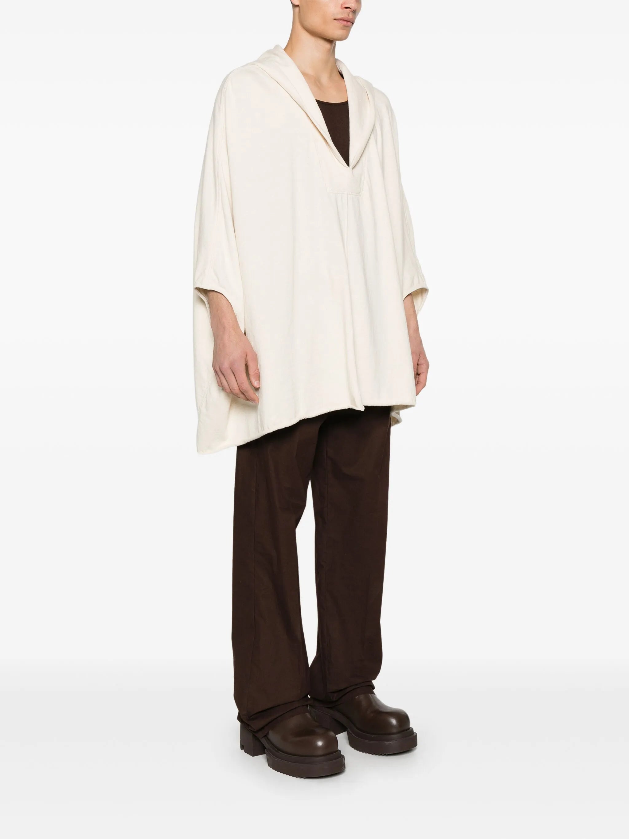 V-neck hoodie